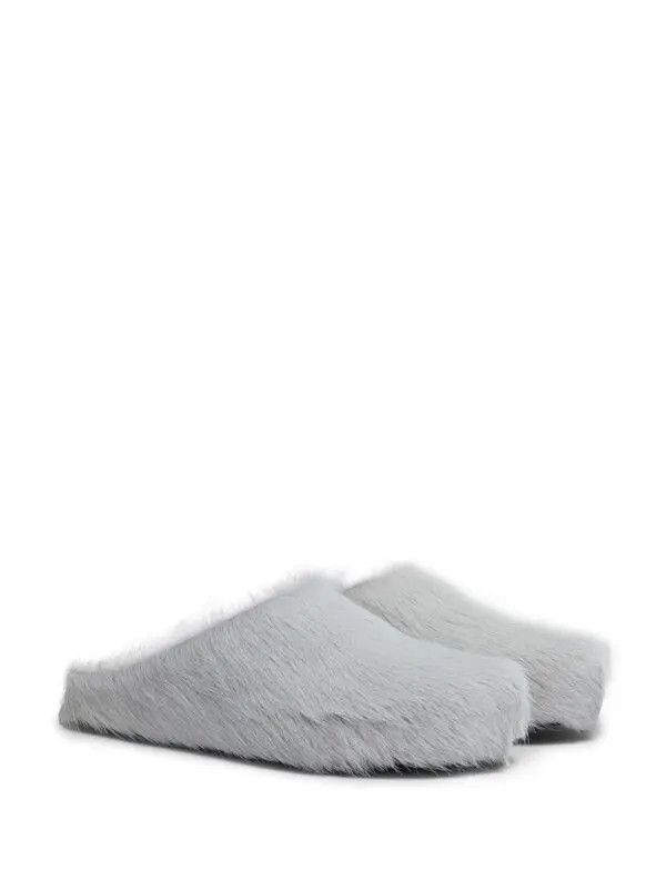 Marni o1w1db10426 Long-Haired Calfskin in Grey Size US 7 / EU 40 - 2 Thumbnail