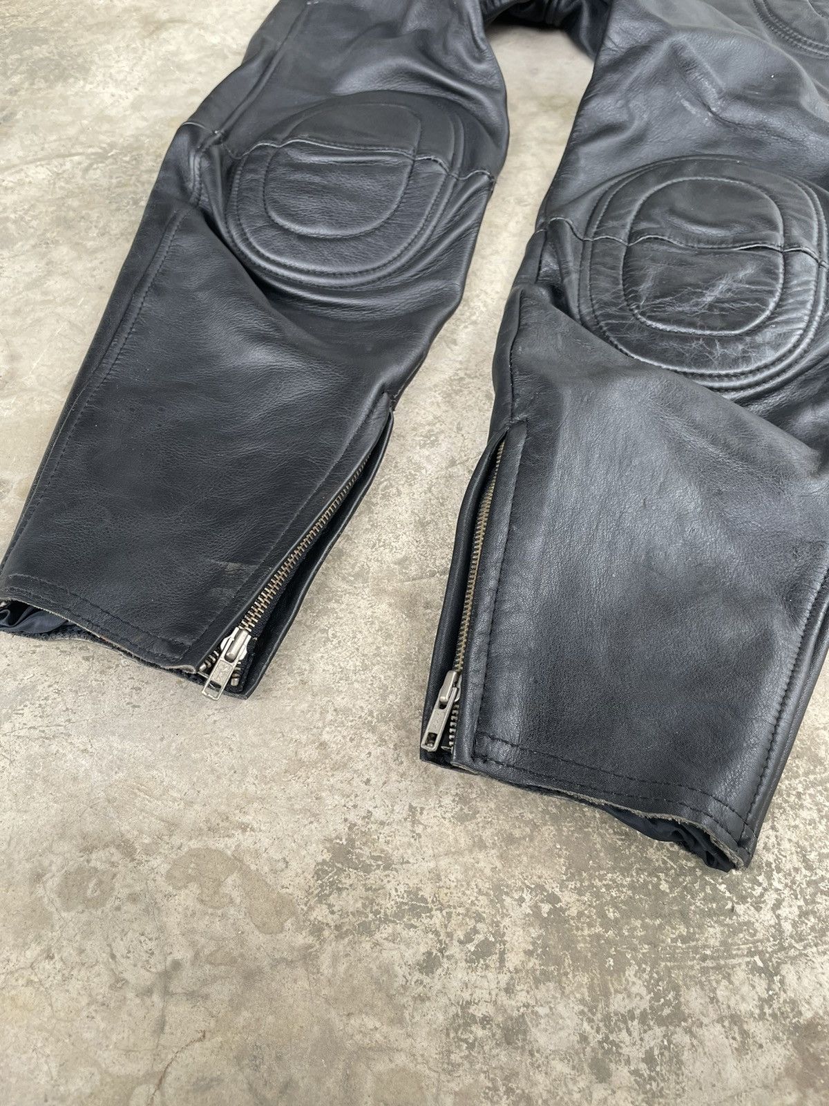 Hein Gericke Japanese Brand Leather Padded Pant Rider Motorcyle Suit Size US 29 - 3 Thumbnail