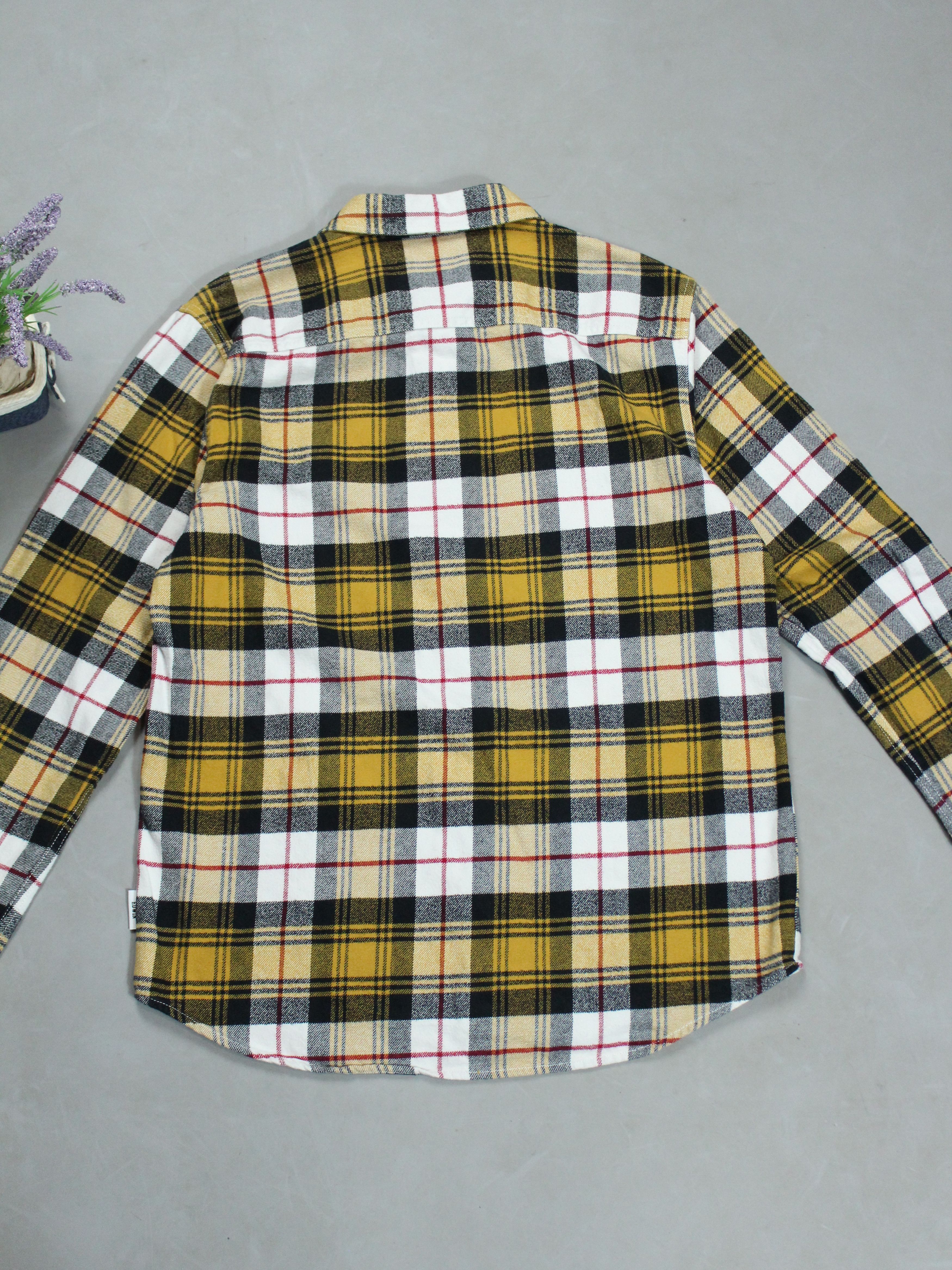 Edwin × Japanese Brand EDWIN LABOUR SHIRT CHECHERED YELLOW SHIRT MENS M 48 Size US M / EU 48-50 / 2 - 6 Thumbnail