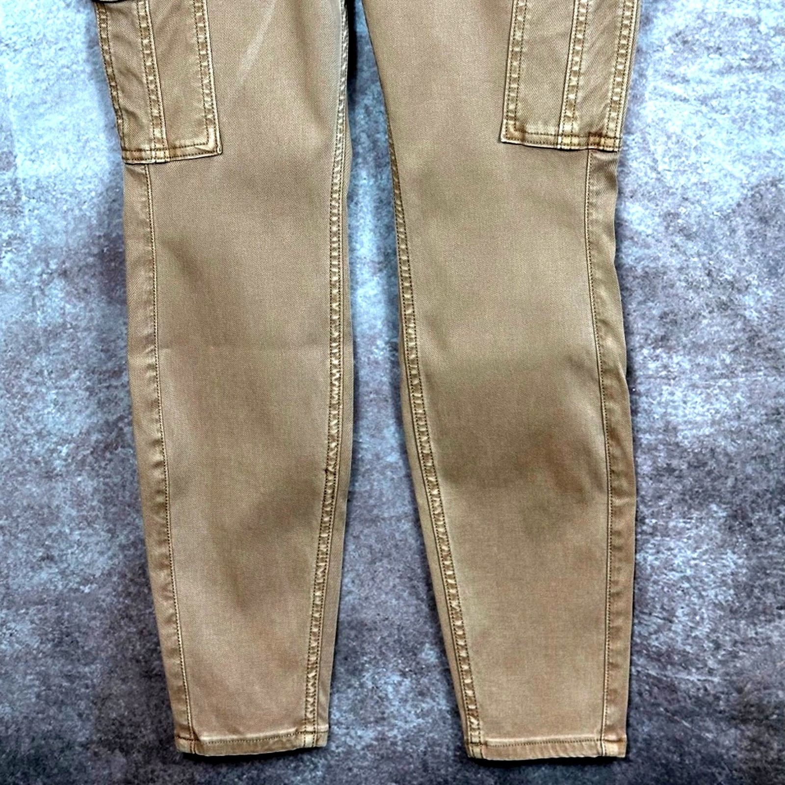 Spanx Spanx Stretch Twill Ankle Cargo Pants Honey Glow M (6/8) Size 29" - 8 Thumbnail