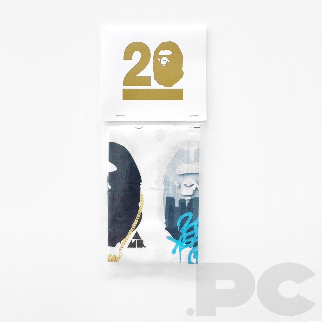 Bape NOWHERE / A BATHING APE 20TH ANNIVERSARY LIMITED BANDANA Size ONE SIZE - 3 Thumbnail