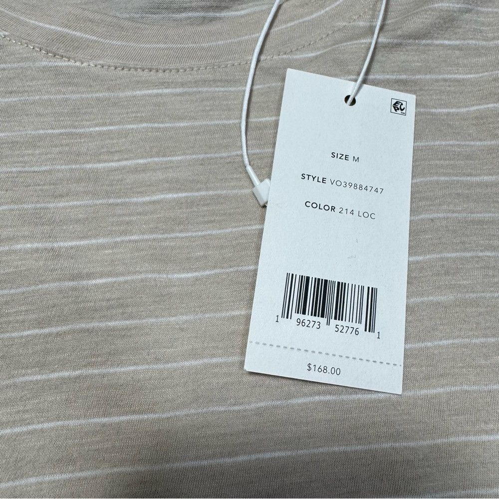 Vince NWT New $168 Vince Essential Elbow Length Sleeve Pima Cotto Size M / US 6-8 / IT 42-44 - 4 Thumbnail