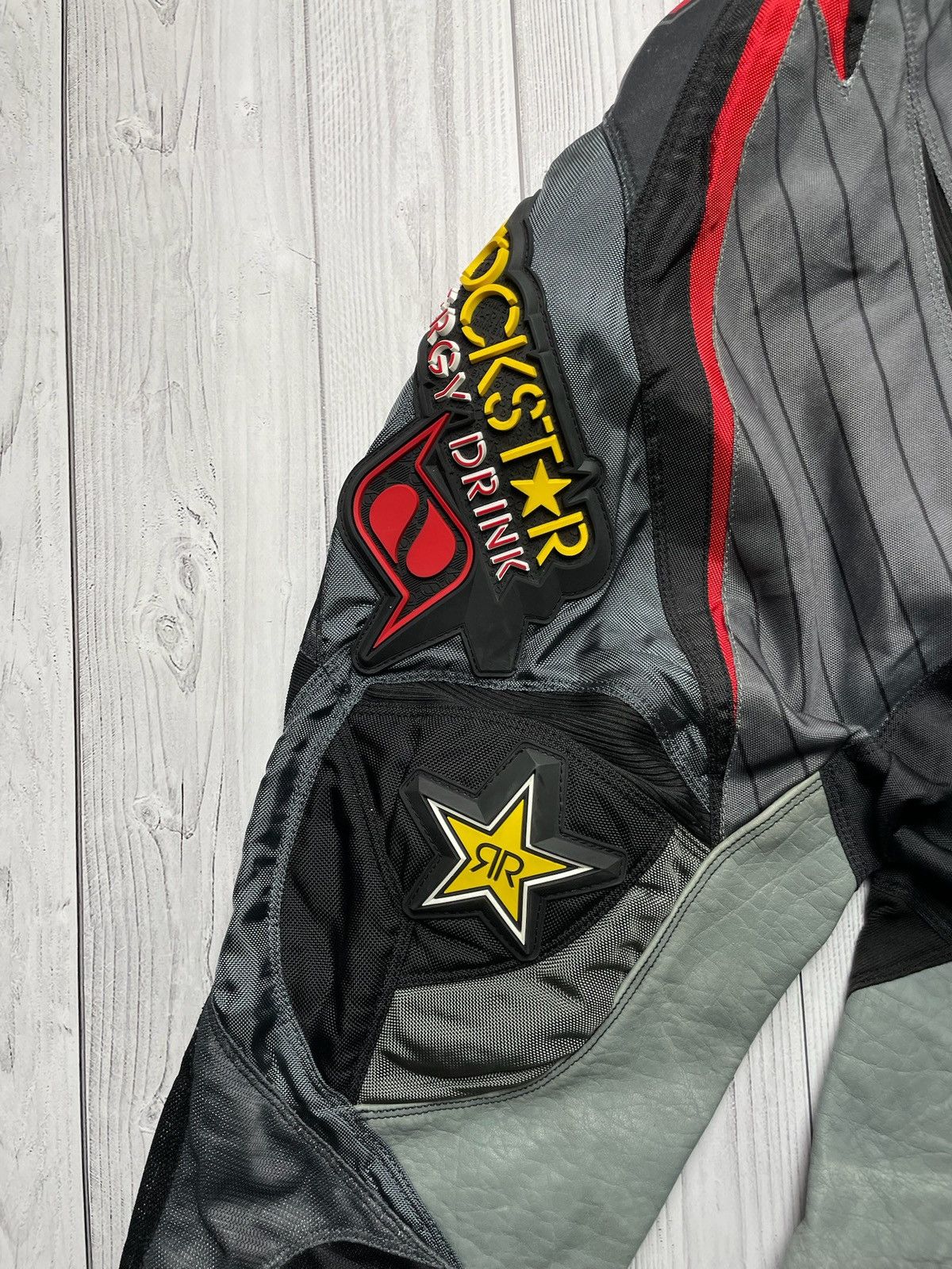 Vintage Vintage Rockstar Moto track suit jersey + Pants Energy Drink Size US 36 / EU 52 - 6 Thumbnail