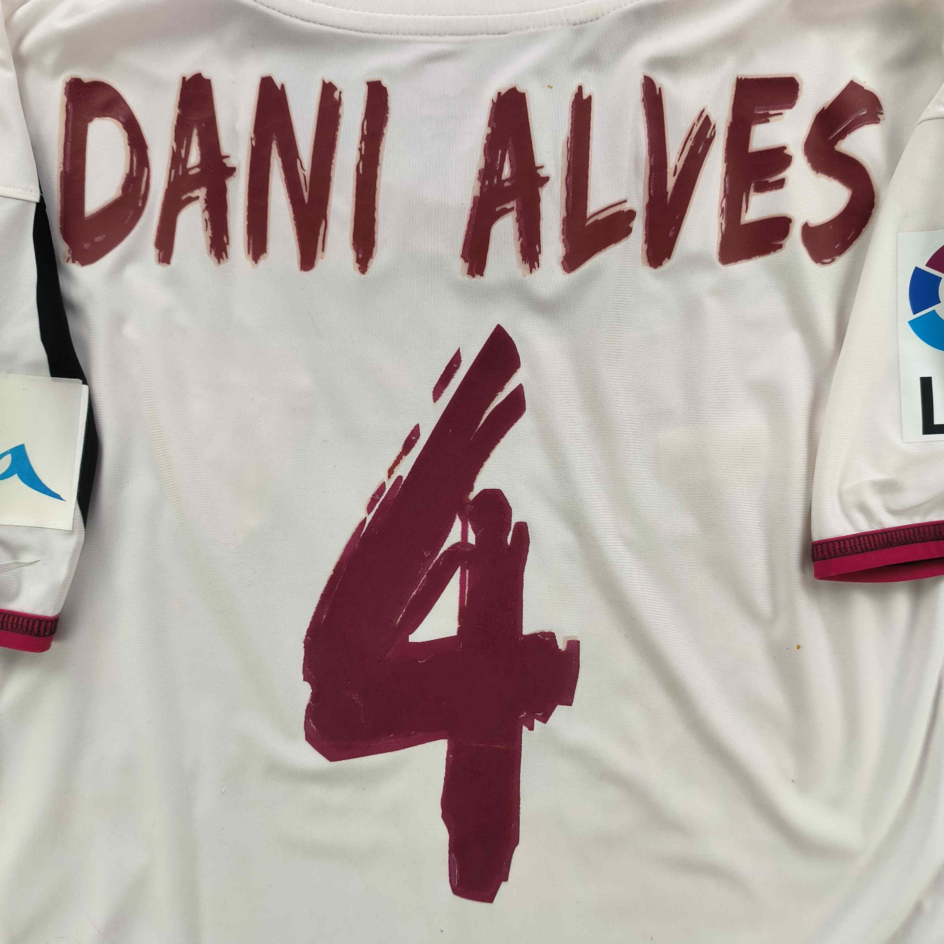 Sevilla 2006-07 Joma home Dani Alves football jersey size L