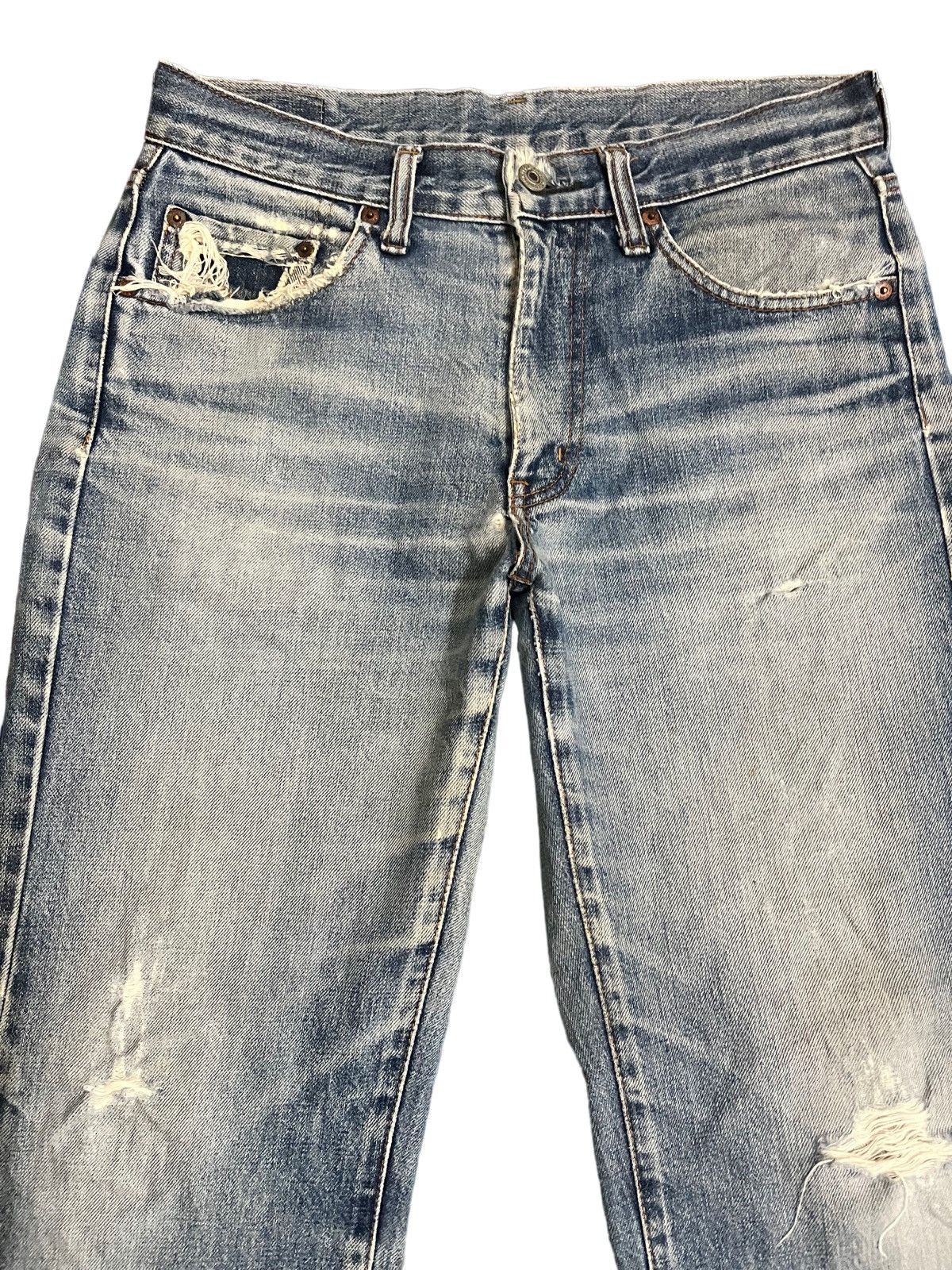 George Cox Japanese Cox Distressed Denim Size US 32 / EU 48 - 2 Thumbnail