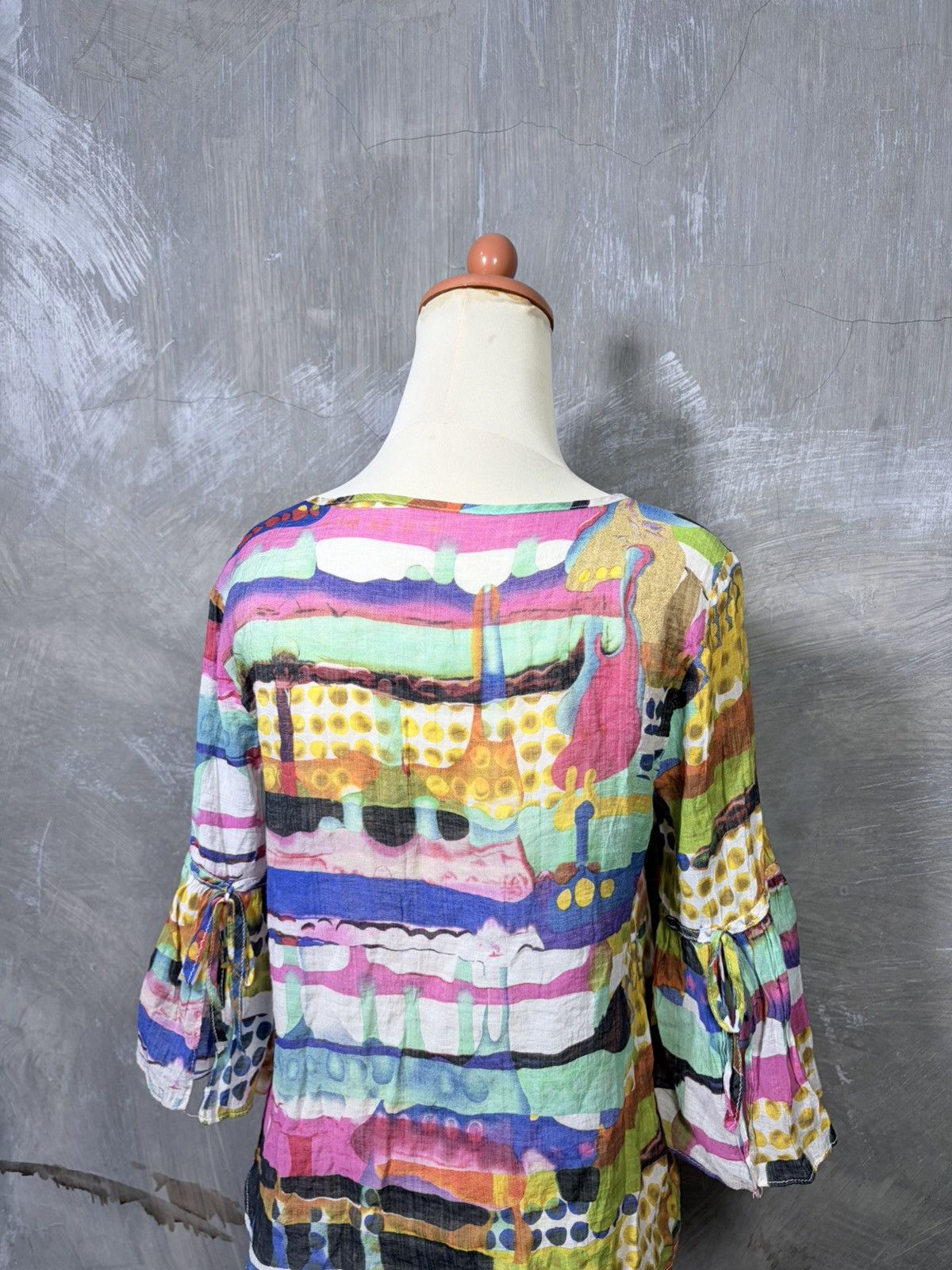 Japanese Brand Unknown Y2K Abstract Pop Art Women Tops Size M / US 6-8 / IT 42-44 - 6 Thumbnail