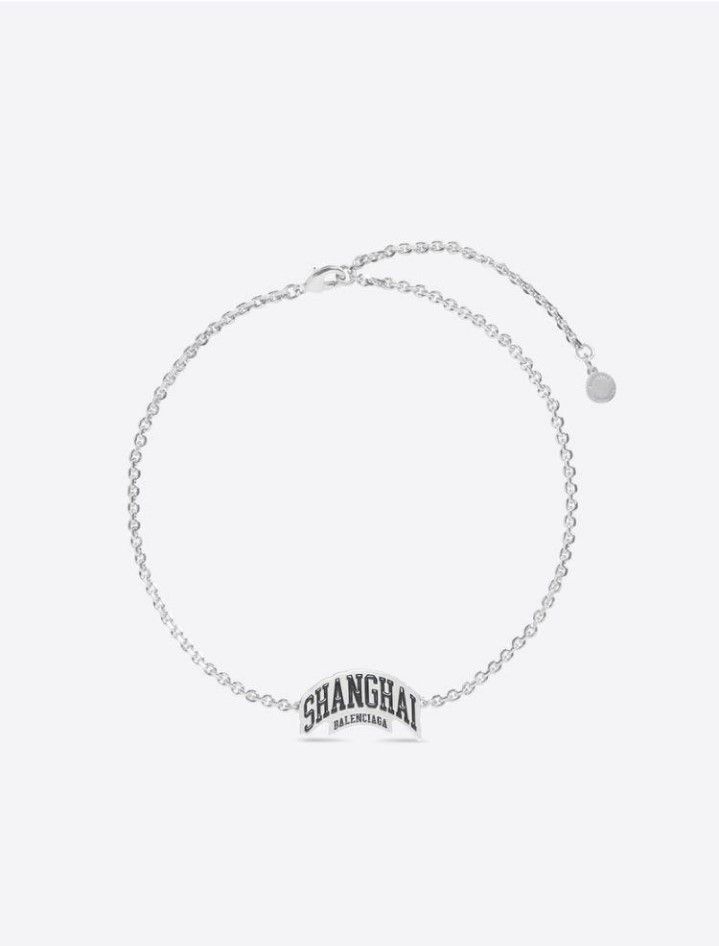 Balenciaga o1la1rc1a1024 Size: OS / Cities Shanghai Necklace in Silver Size ONE SIZE - 1 Preview