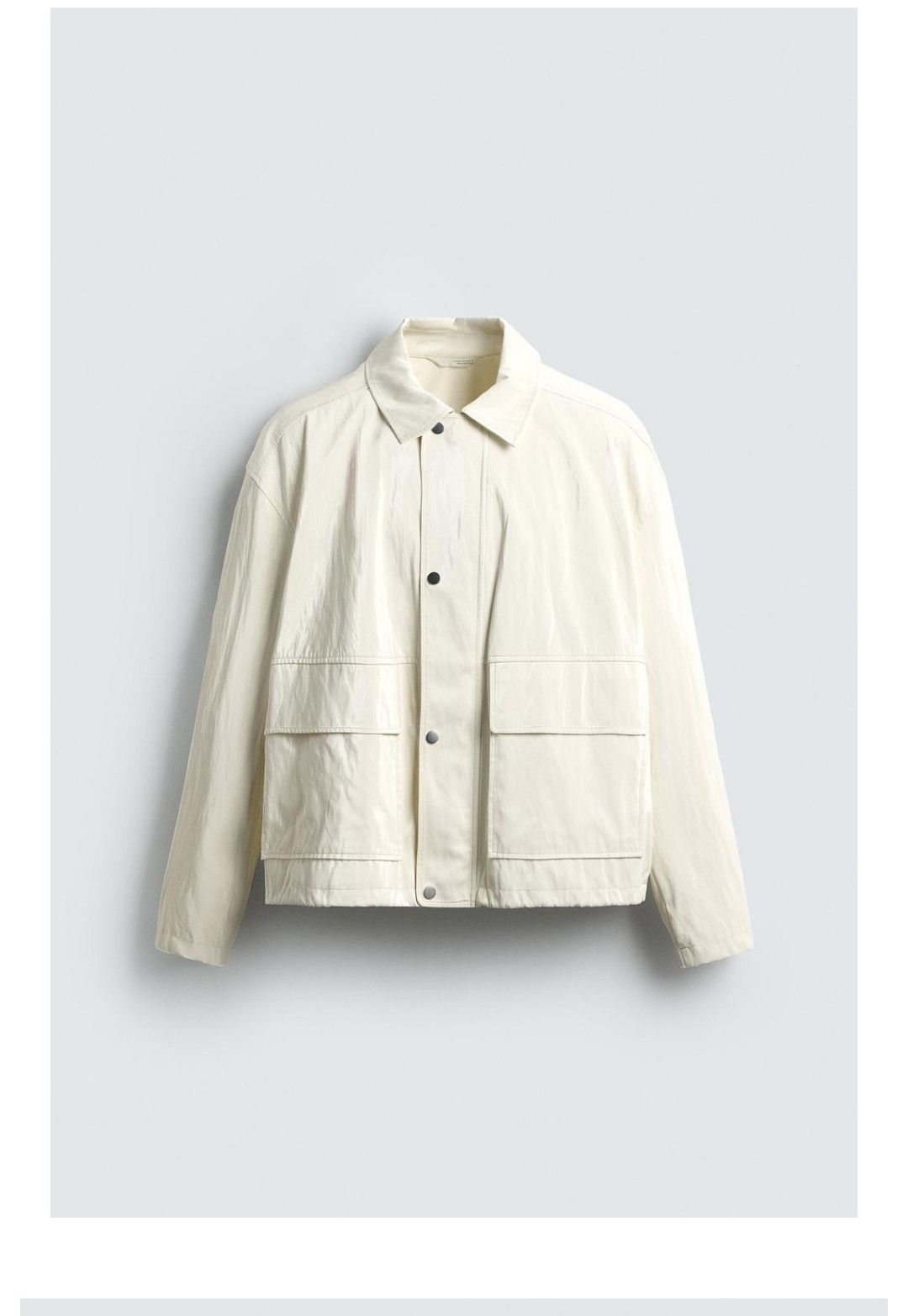 Zara Zara relaxed fit jacket, shinny finish size M Brand new Size US M / EU 48-50 / 2 - 1 Thumbnail