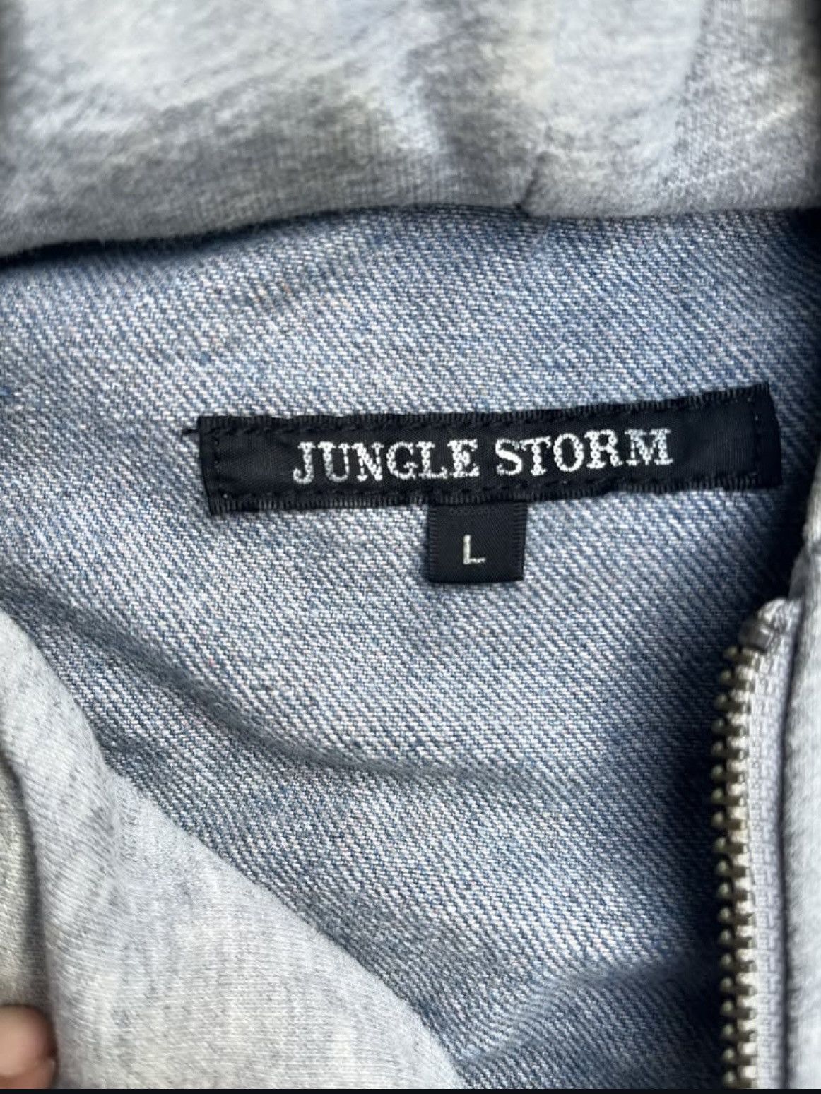 Japanese Brand Jungle Storm Denim Streetwear Jacket Size US L / EU 52-54 / 3 - 6 Thumbnail