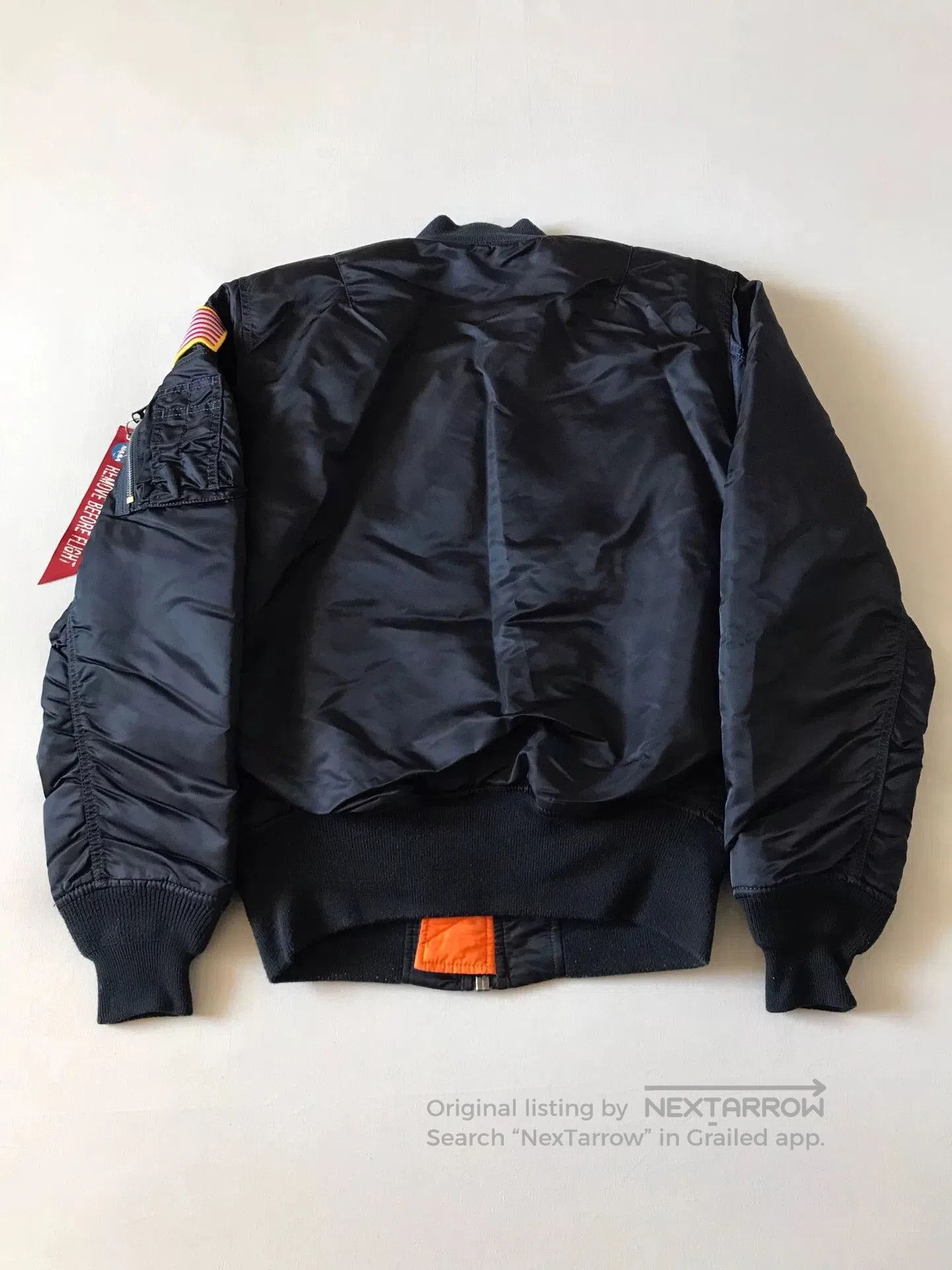 Alpha Industries Alpha MA1 Navy Blue NASA Jacket. Size US S / EU 44-46 / 1 - 2 Thumbnail