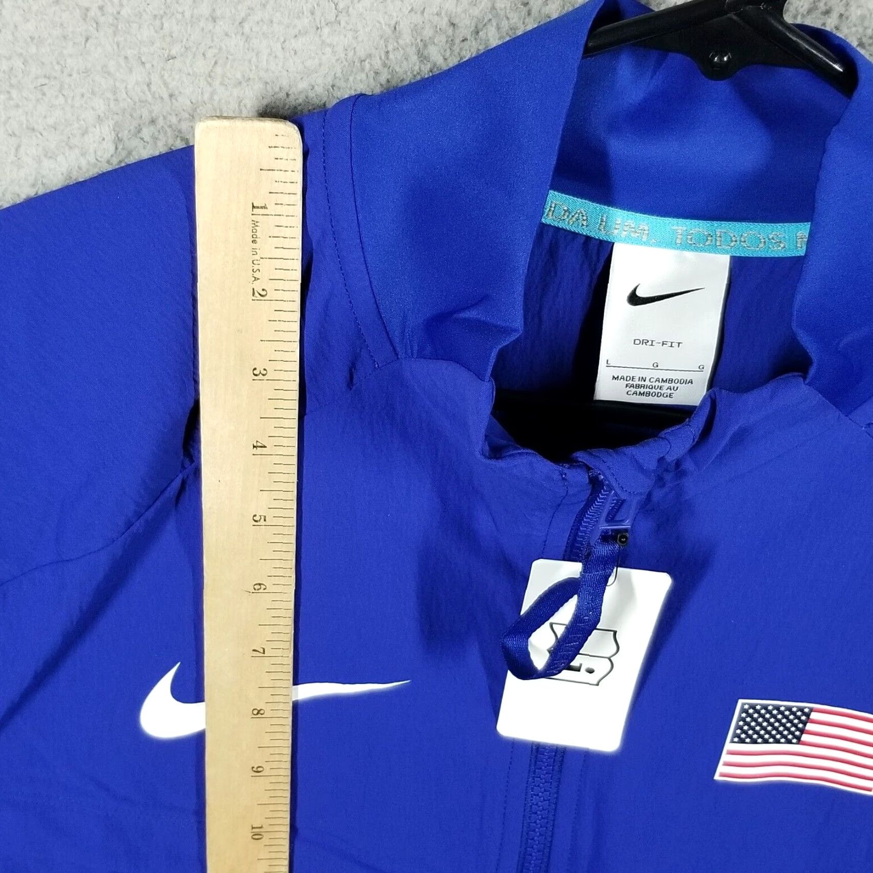 Nike Nike Pro Elite Track Jacket Large Blue USA Olympic 2024 Dri-FIT Men Size US L / EU 52-54 / 3 - 7 Thumbnail