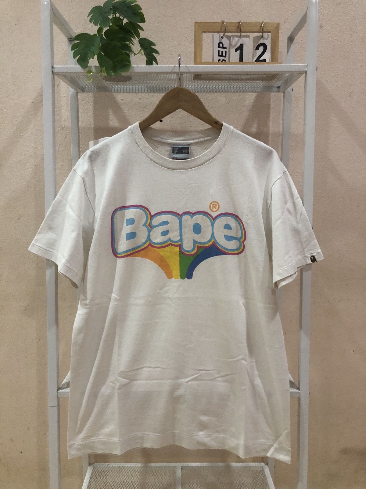Bape OG Vintage 2000' Nigo Era BAPE Rainbow A Bathing Ape Tee Size US L / EU 52-54 / 3 - 1 Thumbnail