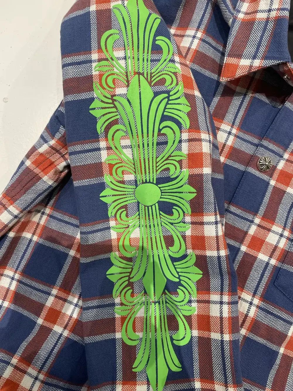 Chrome Hearts Chrome Hearts Sleeve Print Flannel Shirt Size US L / EU 52-54 / 3 - 5 Thumbnail