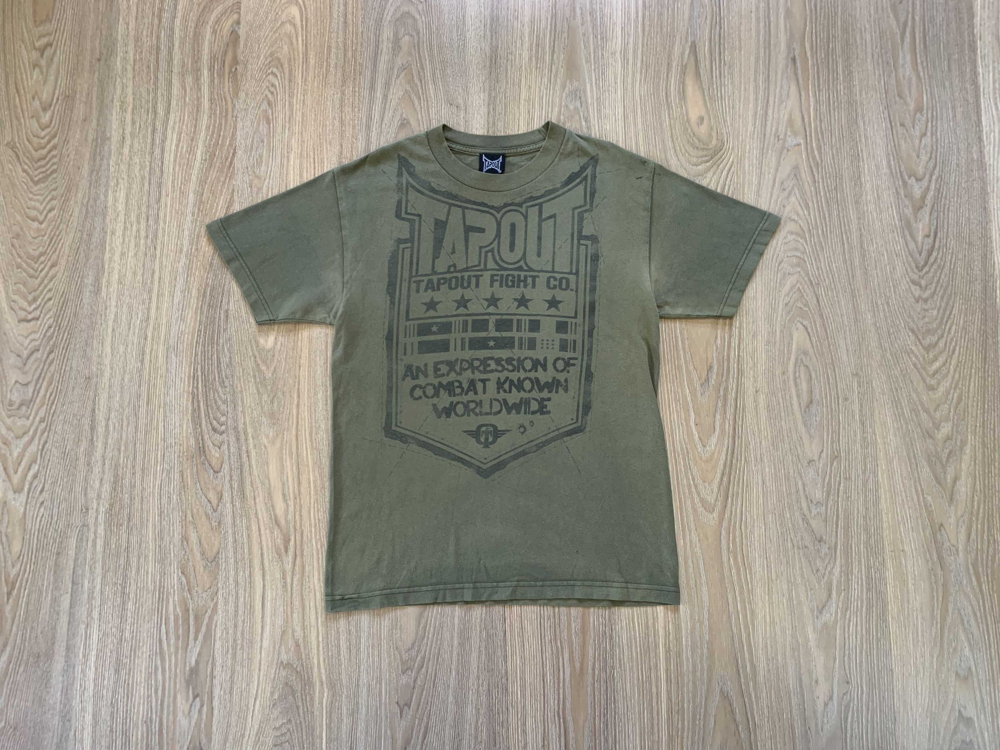 Tapout Khaki Printed T Shirt