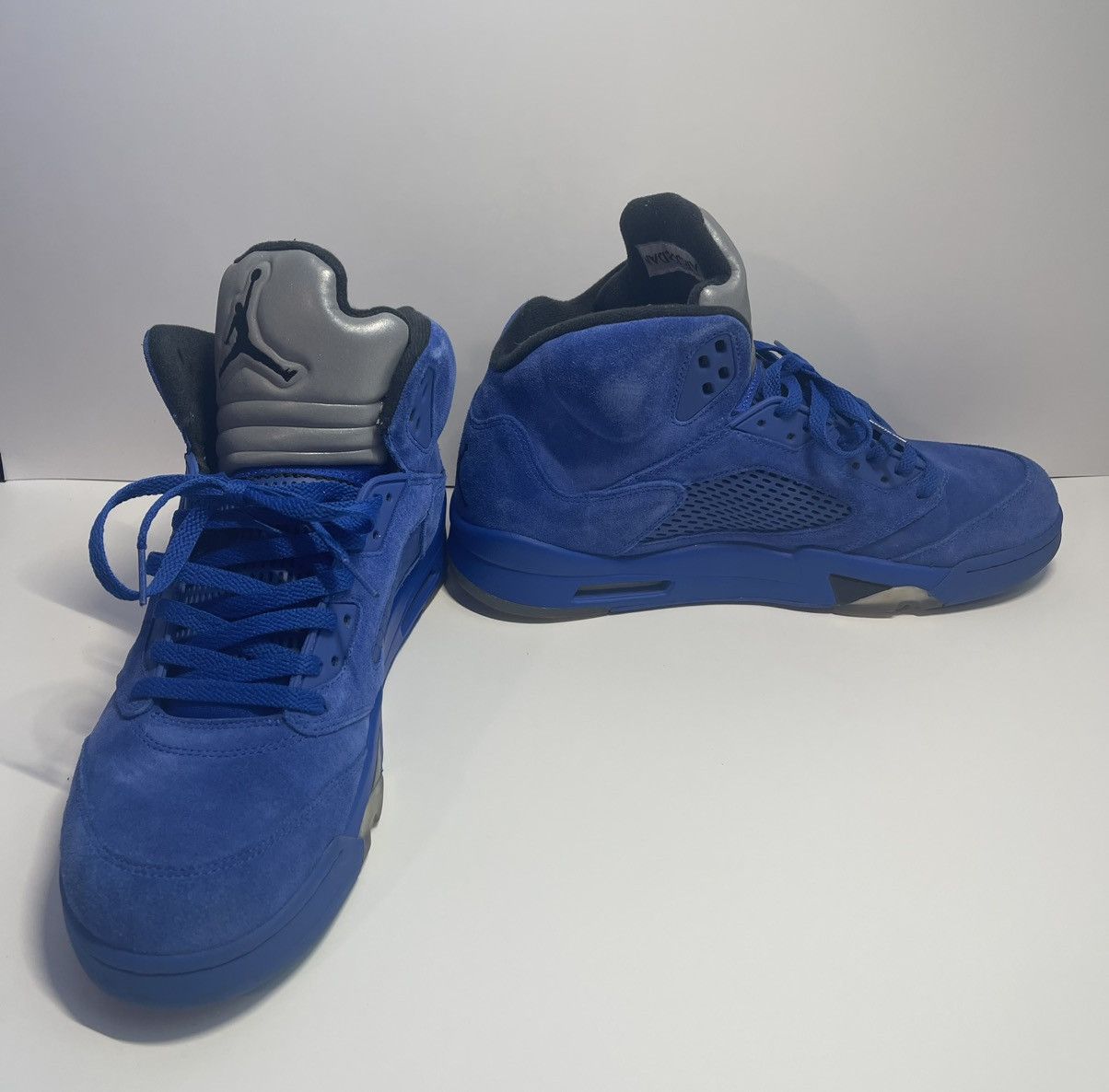 Nike Air Jordan 5 Retro Game Royal/Black 136027 401 Size 12 Men Size US 12 / EU 45 - 3 Thumbnail