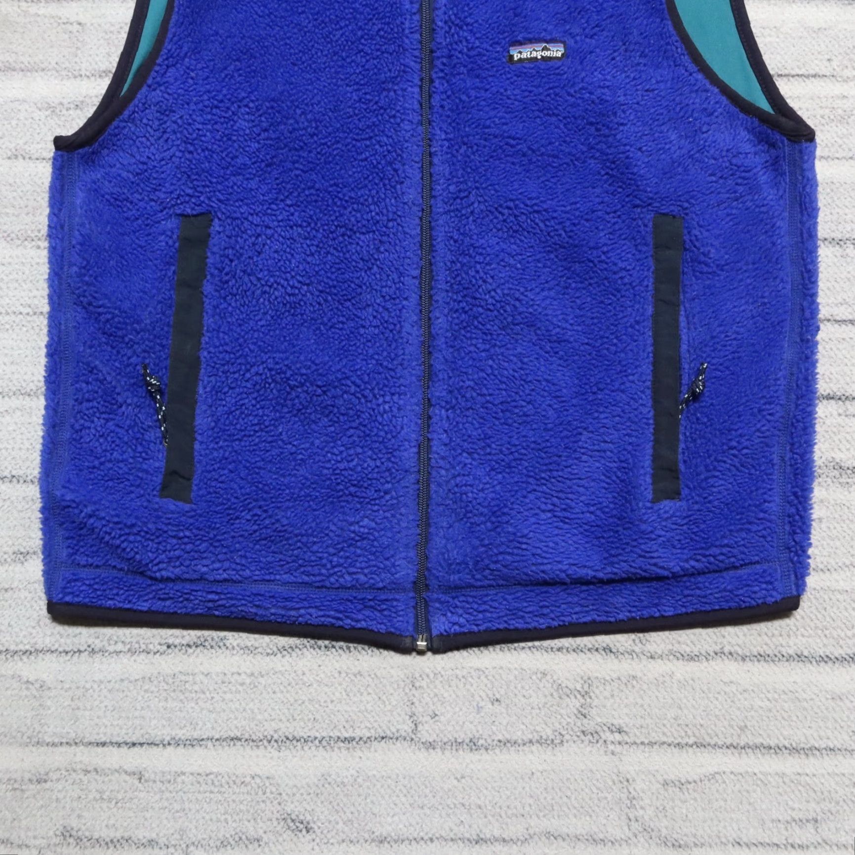 Patagonia Vintage Patagonia Pile Fleece Vest Men L Blue USA Retro-X Size US L / EU 52-54 / 3 - 3 Thumbnail