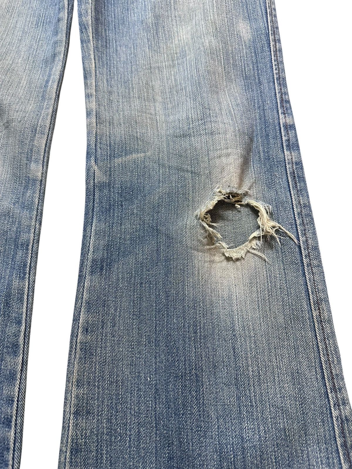 POST ARCHIVE FACTION (PAF) Vintage Japanese Brand Flare Bootcut Faded Distressed Denim Size US 30 / EU 46 - 3 Thumbnail