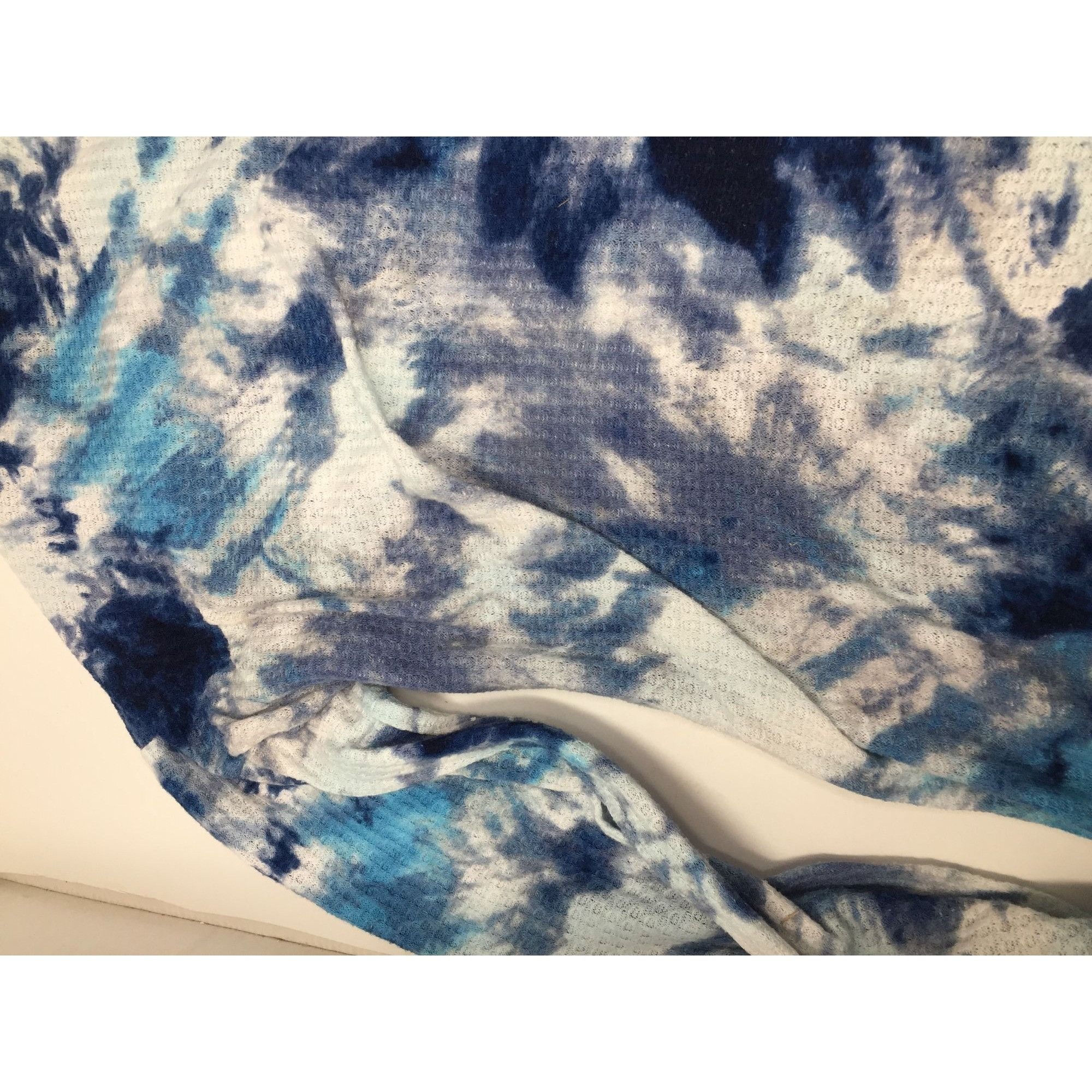 Other BIBI Blue and White Women's Tie Dyed Hoodie with Long Sleeve Size XL / US 12-14 / IT 48-50 - 6 Thumbnail