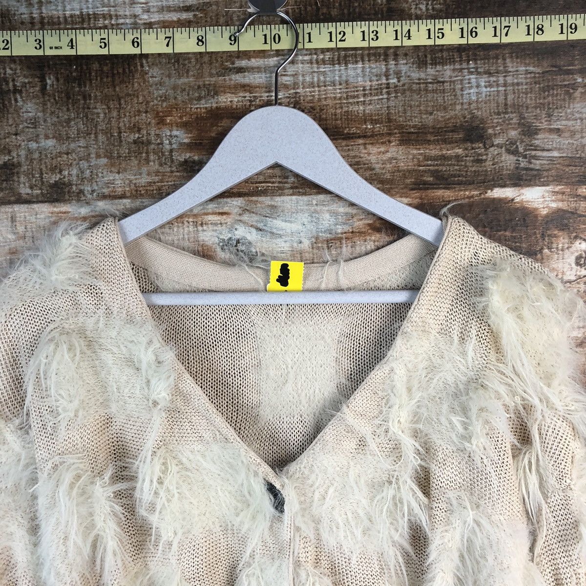 Homespun Knitwear DLL Mystic Brown Cardigan fur shaggy Knitwear #C020 Size US M / EU 48-50 / 2 - 4 Thumbnail
