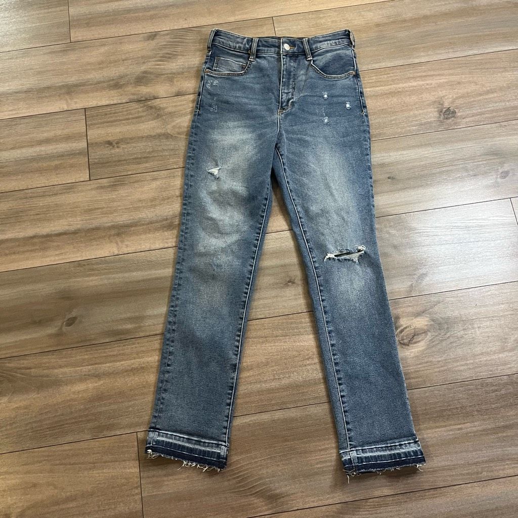 Anthropologie Pilcro Anthropologie Cigarette Slim Straight Jeans Women 27 Size 27" / US 4 / IT 40 - 2 Thumbnail