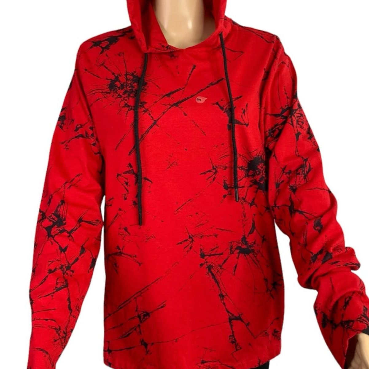 rue21 rue21 Men's Size Small Hooded Jersey Straight Hem Drawstring Size US S / EU 44-46 / 1 - 2 Thumbnail