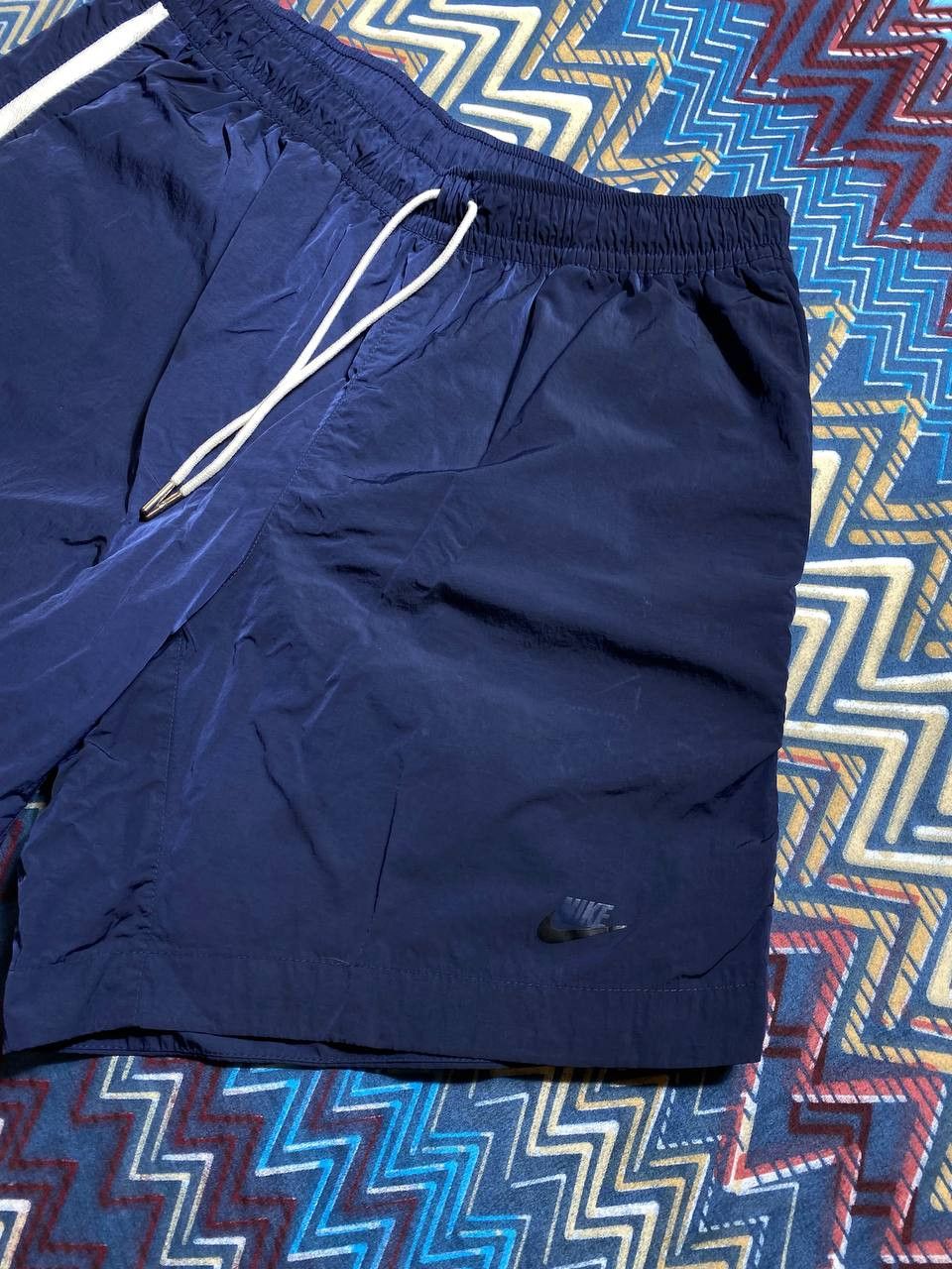 Nike shorts blue streetwear Vintage logo NIKE crazy Y2K Size US 30 / EU 46 - 6 Thumbnail