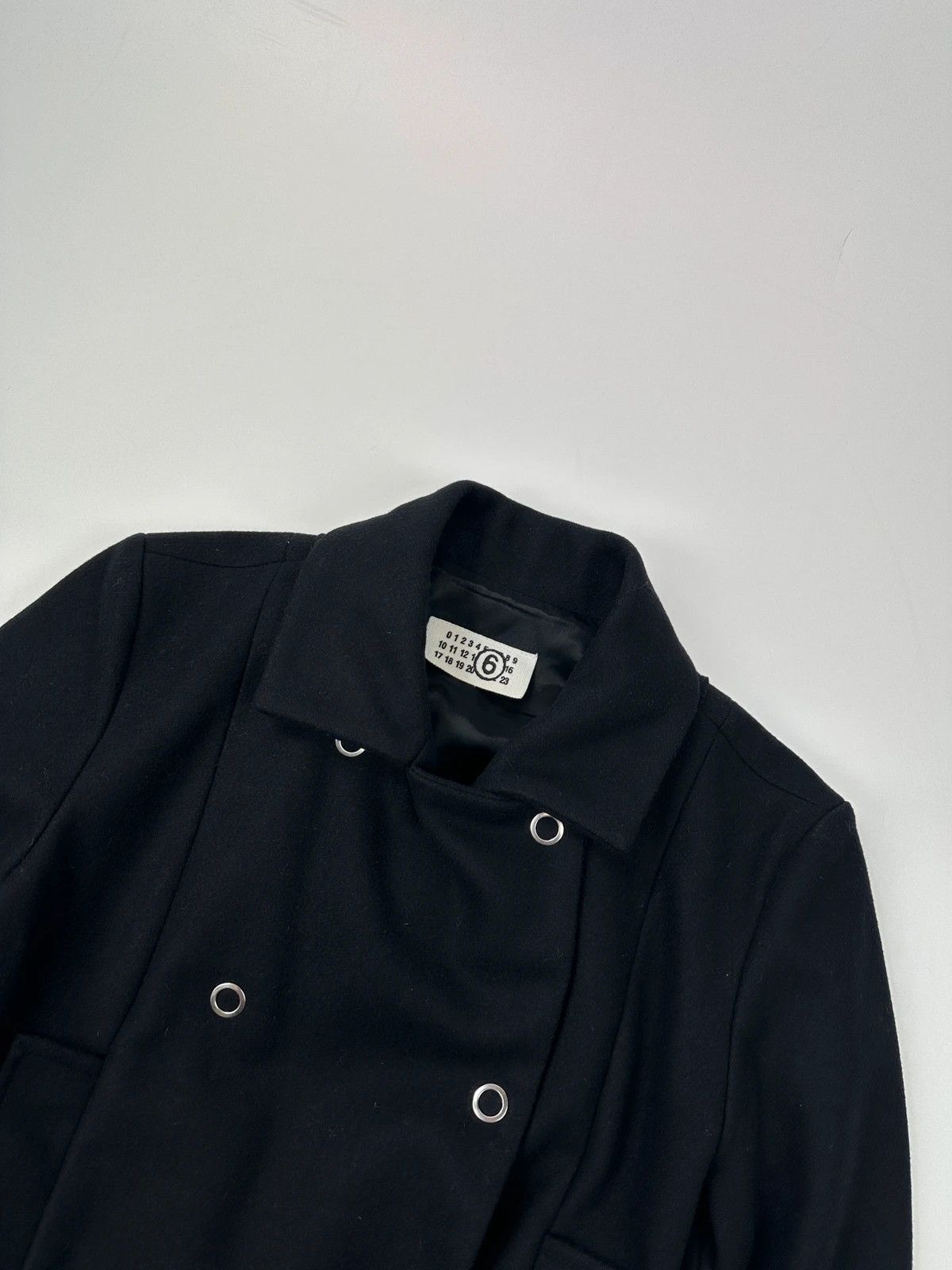 Maison Margiela Margiela Line6 FW06 Black Wool Short Double-Breasted Jacket Size M / US 6-8 / IT 42-44 - 3 Thumbnail