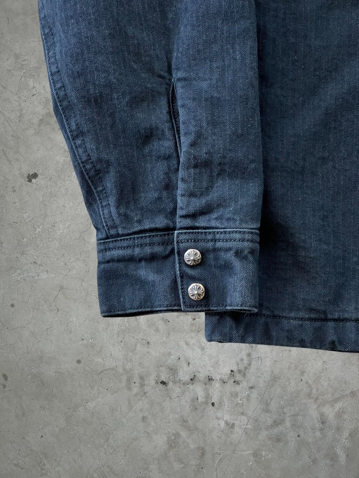 Chrome Hearts Chrome Hearts Quilt Lined WorkDog Denim Jacket Size US L / EU 52-54 / 3 - 4 Thumbnail