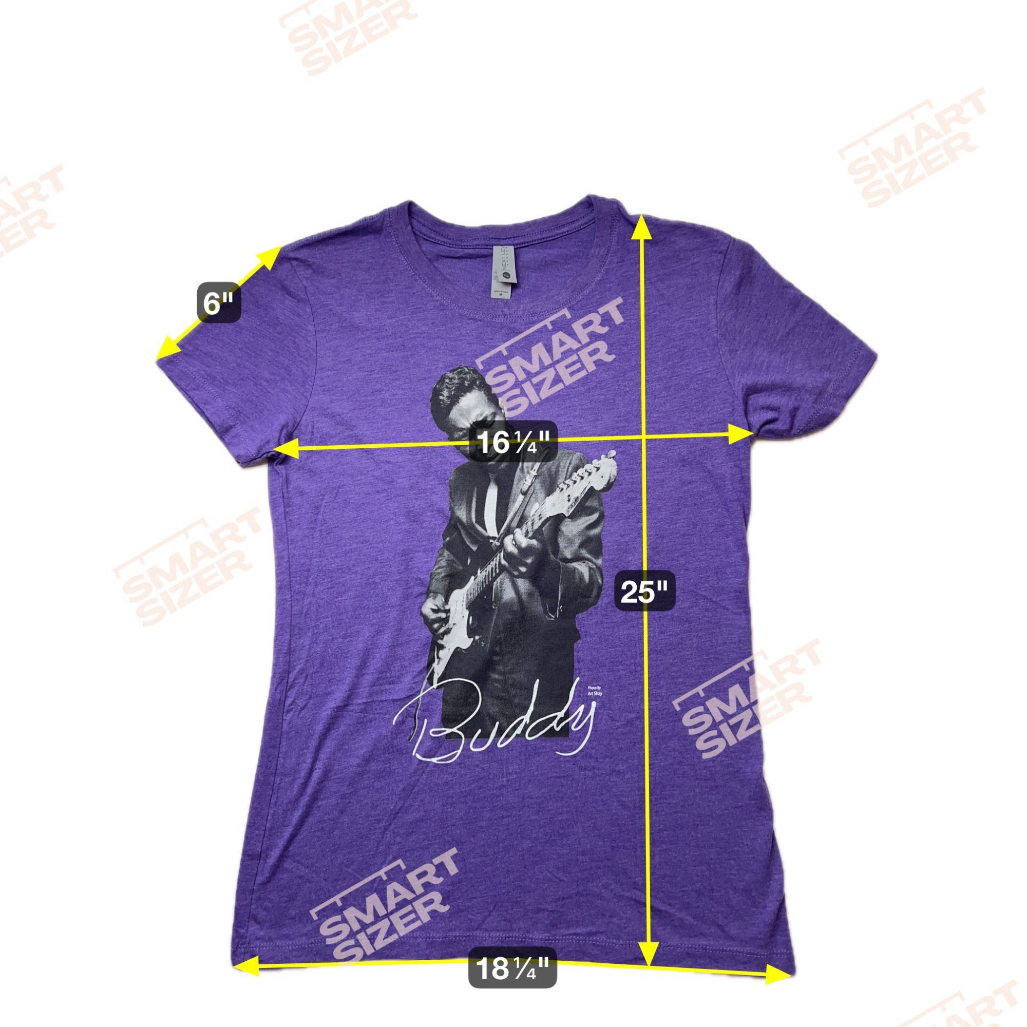 Next Level Buddy Guy Guitar Hero Legends Chicago Womens Med T-Shirt Shi Size M / US 6-8 / IT 42-44 - 6 Thumbnail