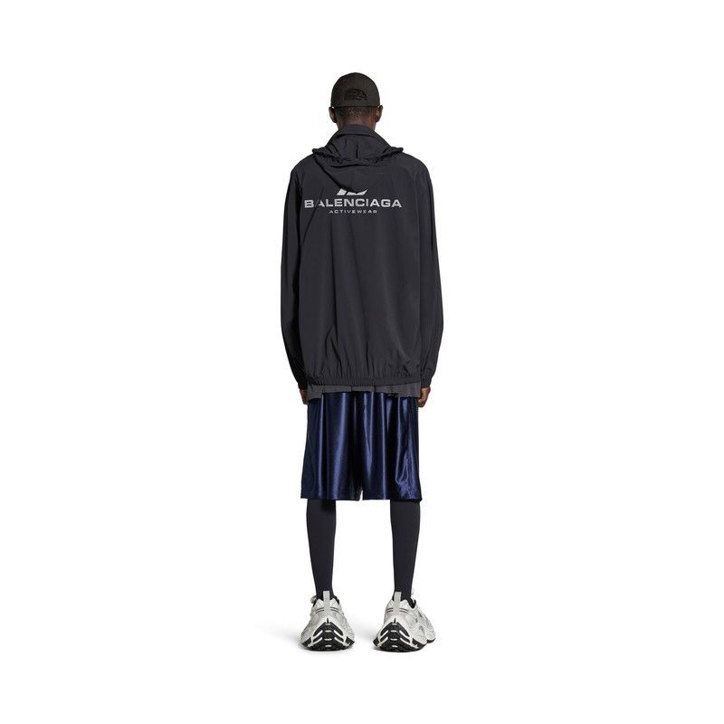 Balenciaga o1la1rc1a0925 Activewear Windbreaker Jacket in Black Size US M / EU 48-50 / 2 - 5 Thumbnail