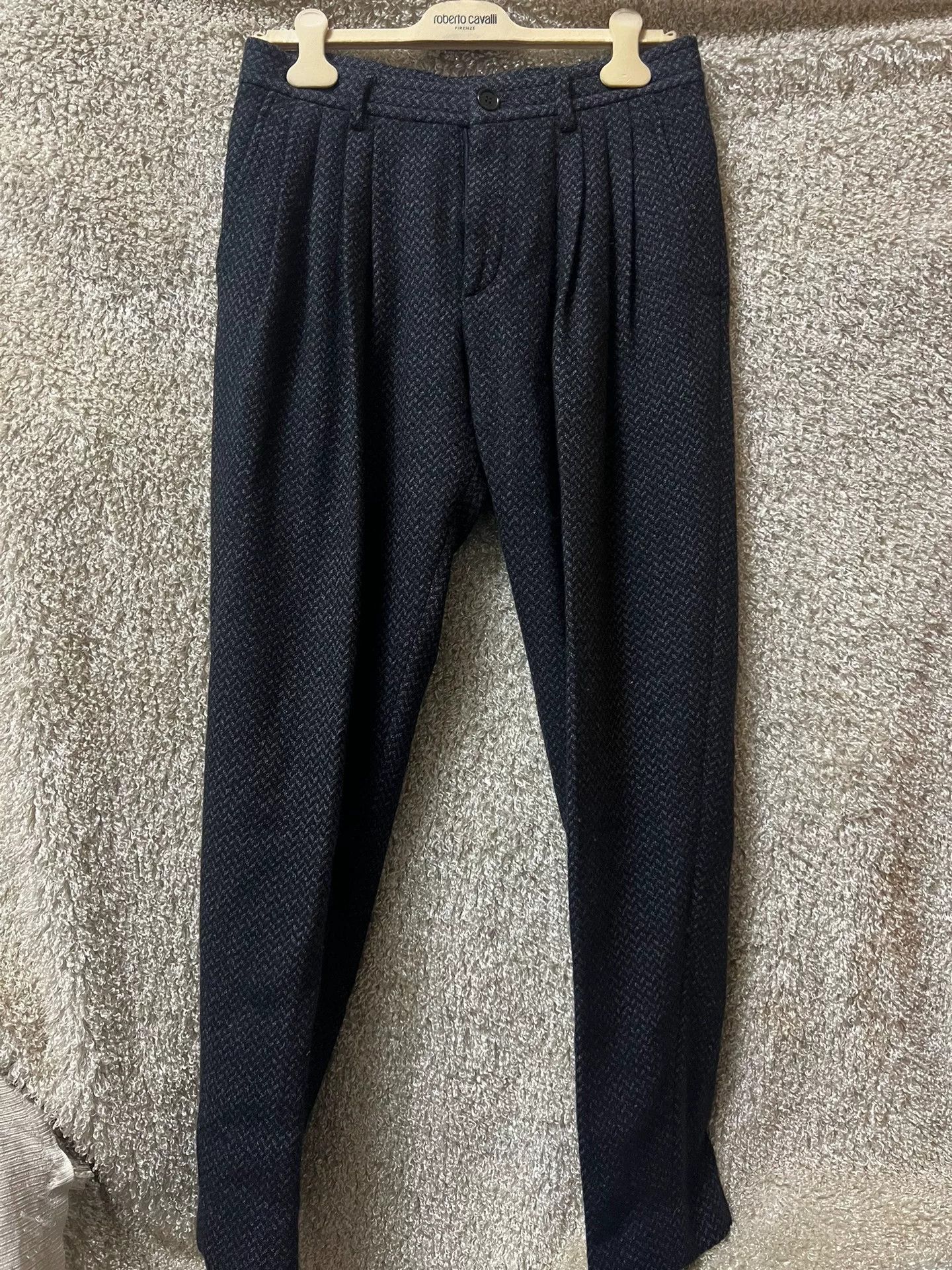 Giorgio Armani Giorgio Armani Black Label Men's Wool Pants Size US 32 / EU 48 - 1 Thumbnail