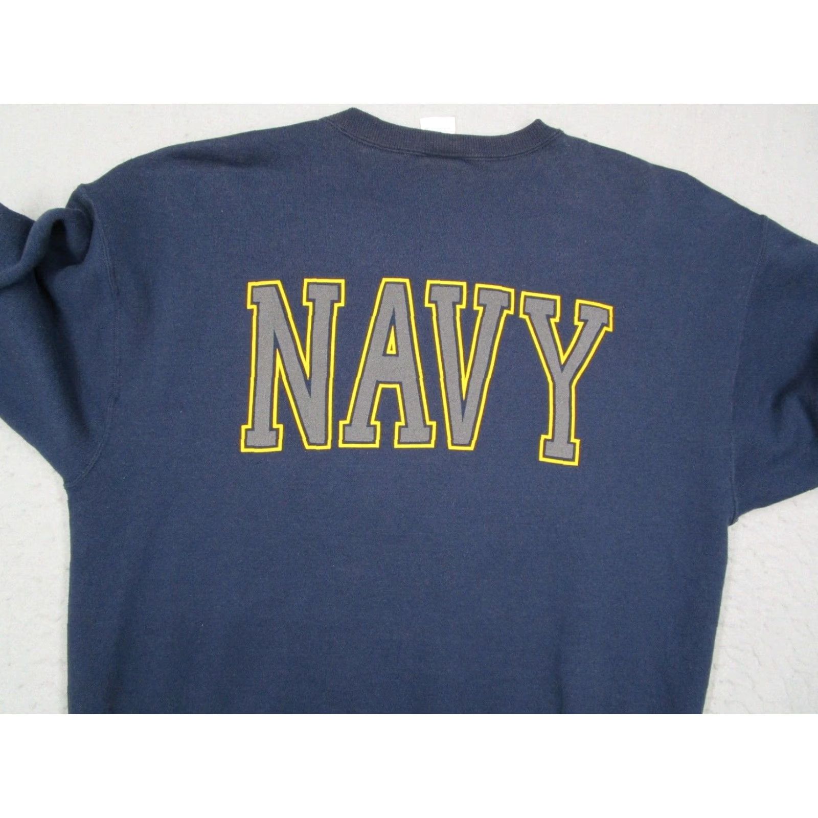 Soffe VINTAGE Soffe Navy Blue Fleece Pullover Sweatshirt Mens Large Crew Neck 90s USA Navy Sports Made in USA Size US L / EU 52-54 / 3 - 5 Thumbnail