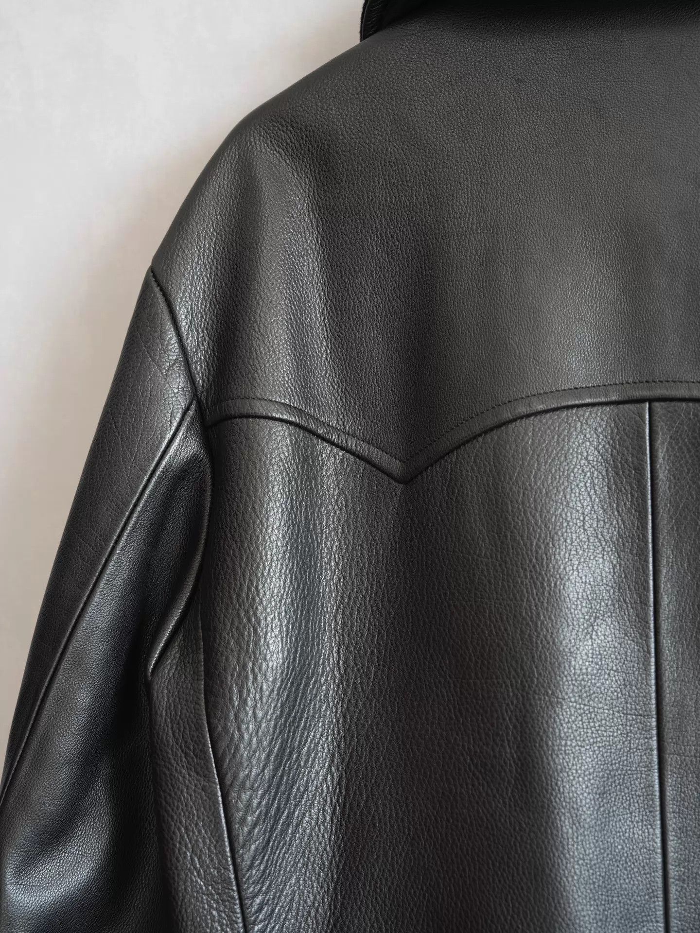 Yohji Yamamoto Yohji Yamamoto 22AW DB Buffalo Leather Jacket Size 2 Size US M / EU 48-50 / 2 - 7 Thumbnail