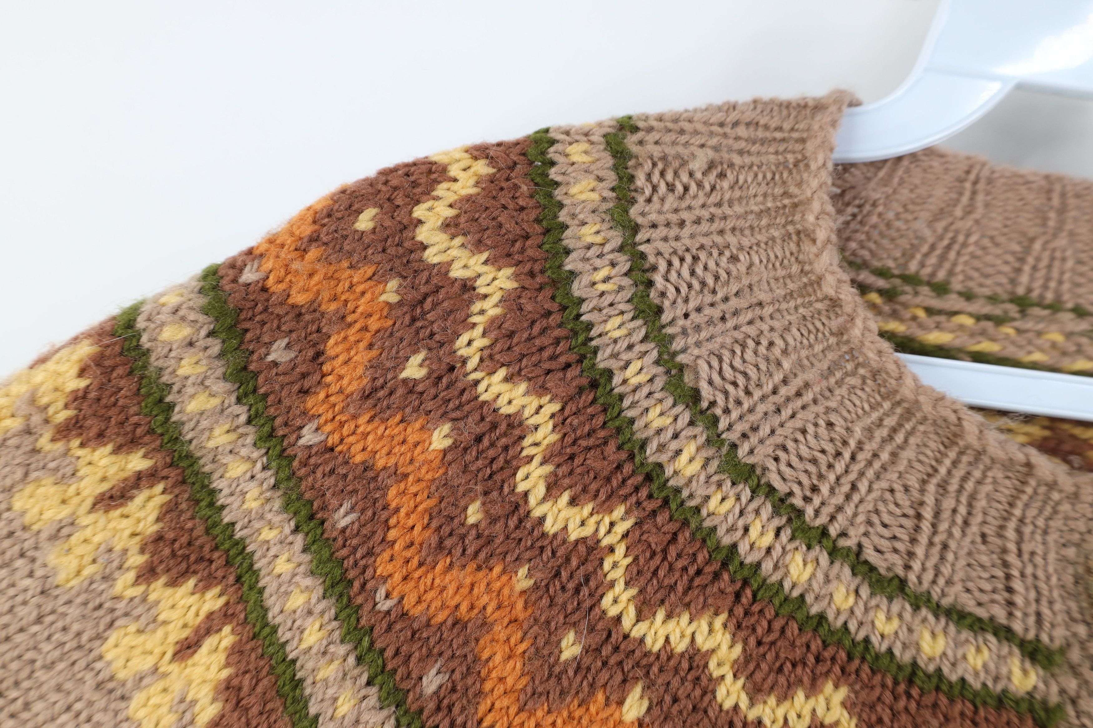Vintage Vintage 70s Mid Century Modern MCM Fair Isle Sweater Size M / US 6-8 / IT 42-44 - 7 Thumbnail