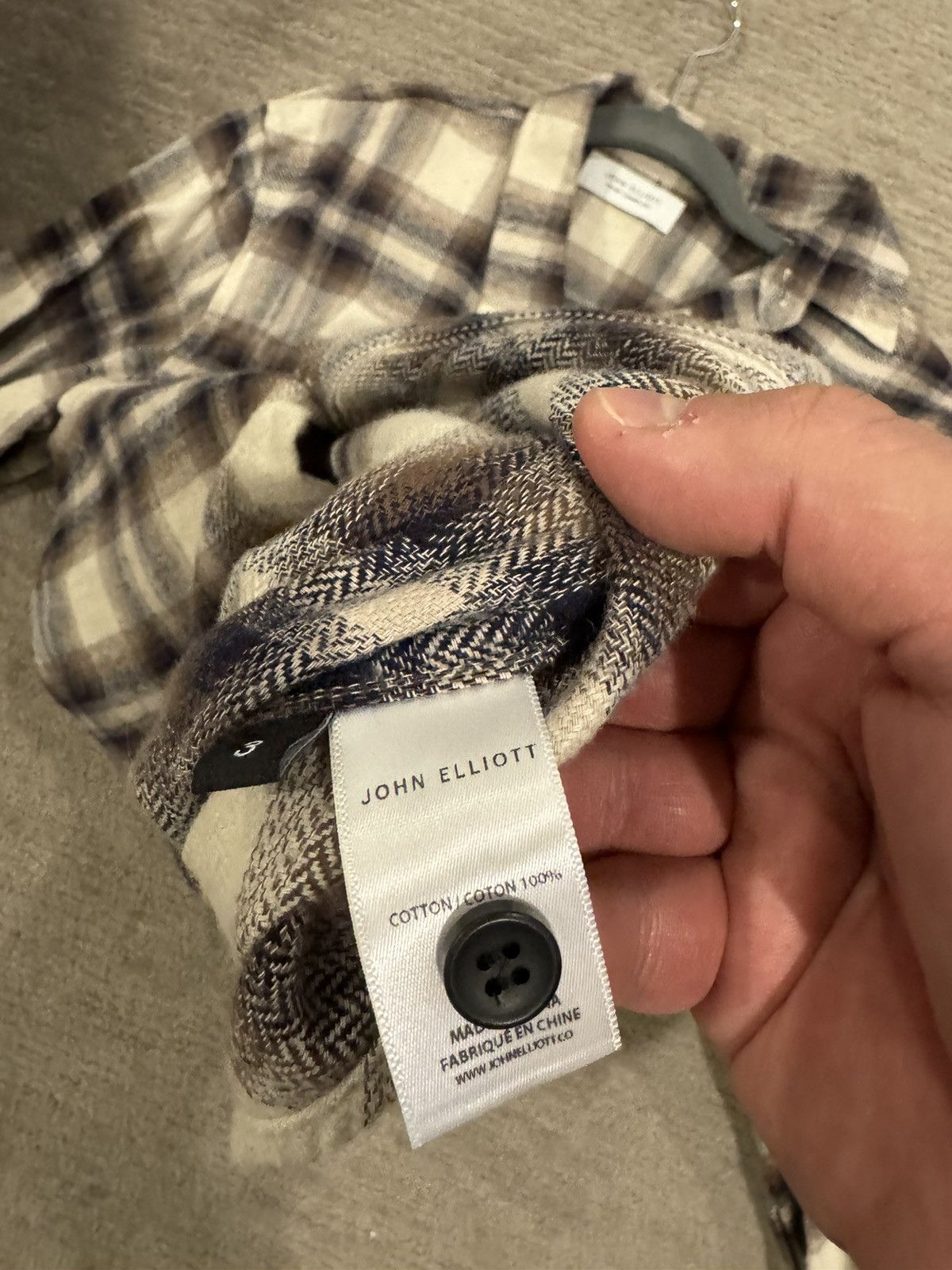 John Elliott John Elliot Plaid Overshirt Size US L / EU 52-54 / 3 - 3 Thumbnail