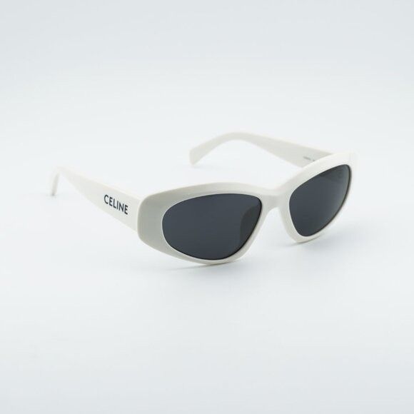 Celine Celine CL40279U 25A Sunglasses Beige Cat Eye Frame, Grey Size ONE SIZE - 5 Thumbnail