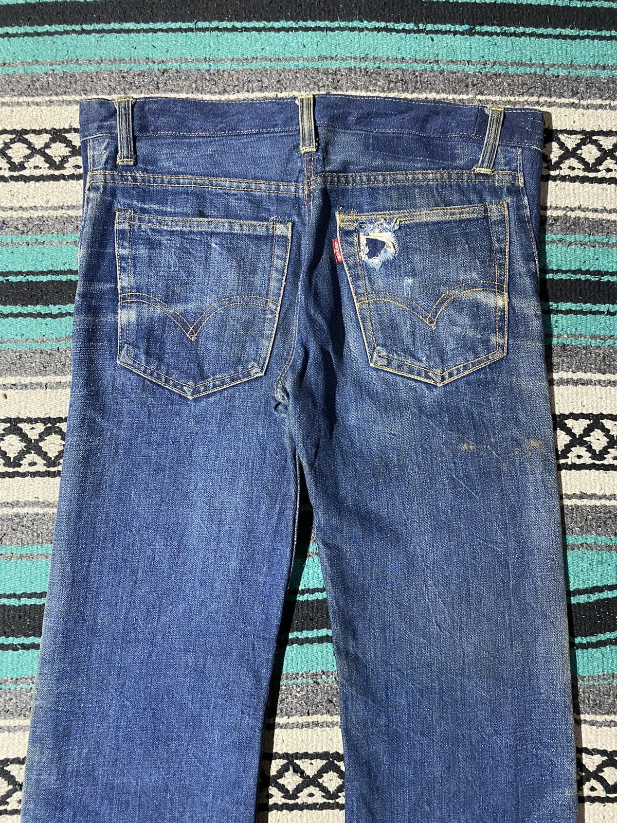 Levi's × Vintage 70s Rare Levi’s 805 Distressed Vintage Jeans Size US 33 - 6 Thumbnail