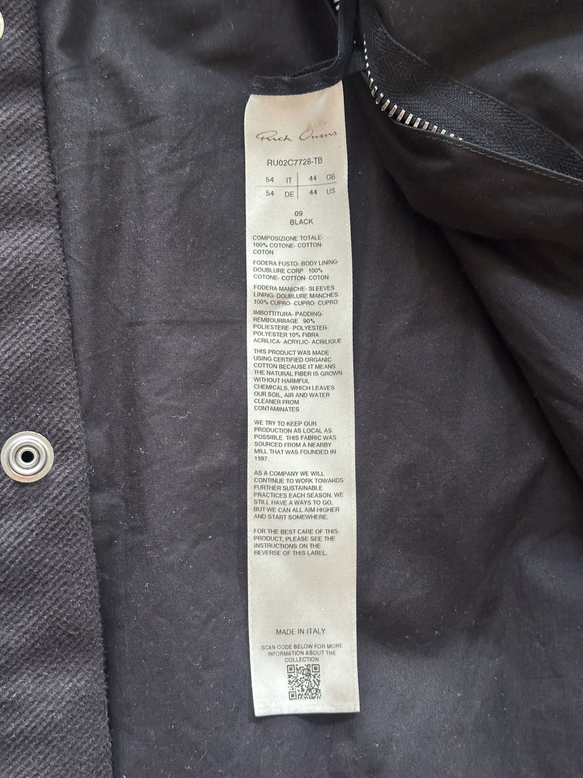 Rick Owens Rick Owens FW23 Luxor Outershirt Size US L / EU 52-54 / 3 - 4 Thumbnail