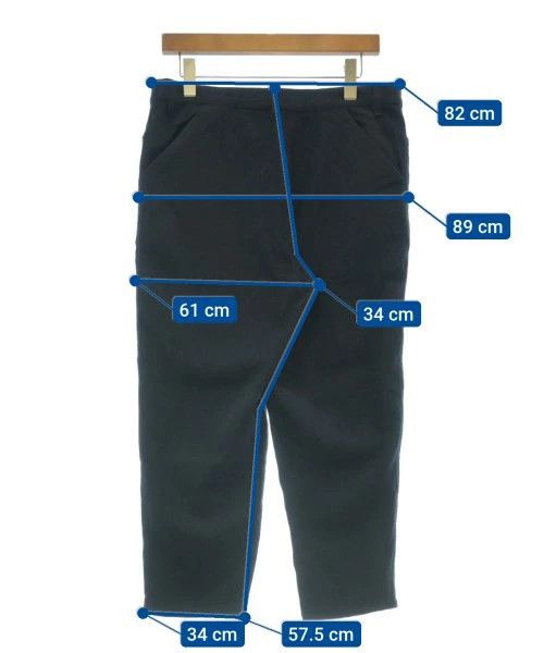 Comme des Garcons SHIRT Cropped Pants Wool Plain Zipper Navy Blue Size US 32 / EU 48 - 3 Thumbnail