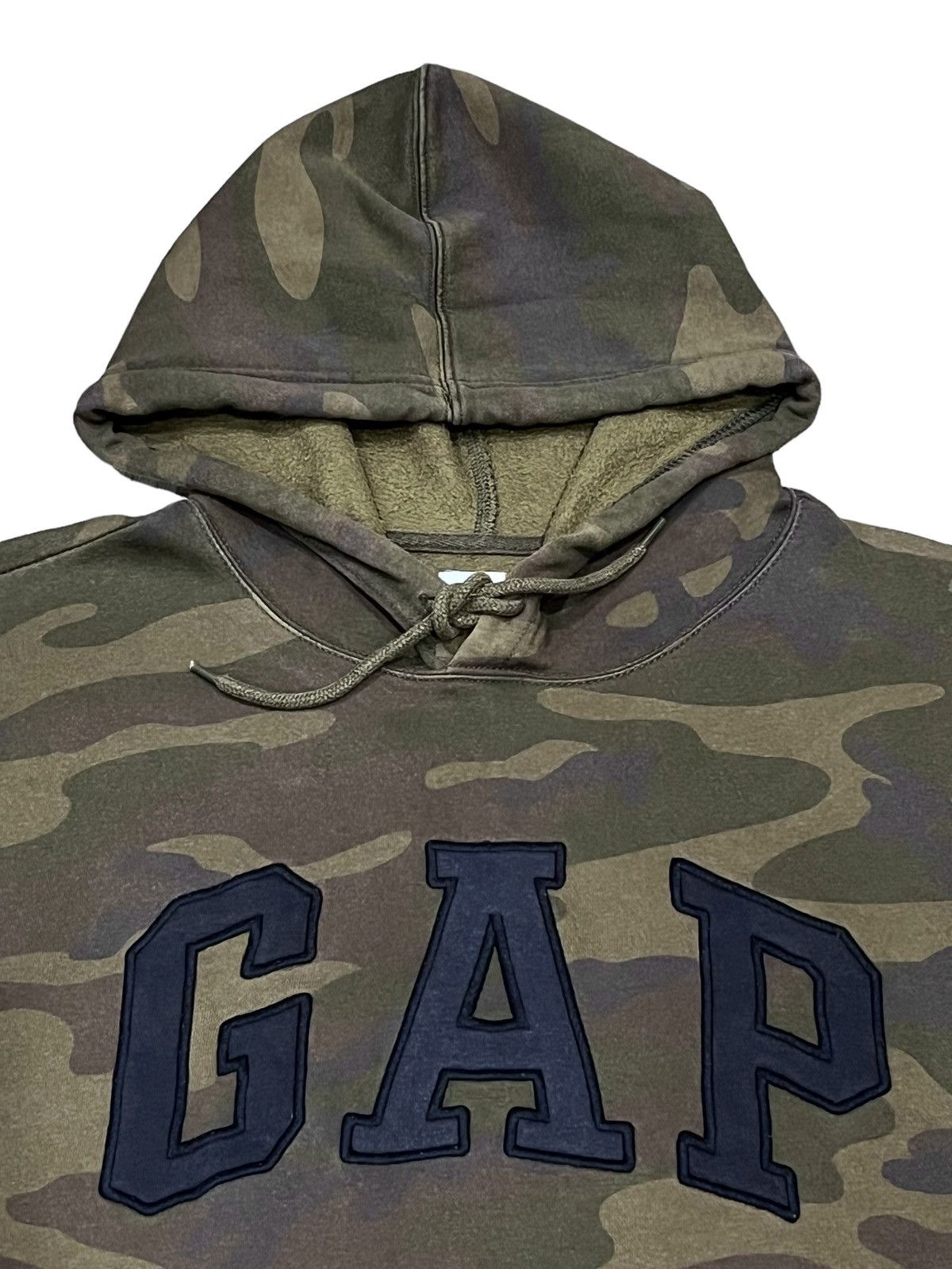 🔥VERY RARE🔥GAP BIG LOGO GREEN CAMO Sweater Hoodie