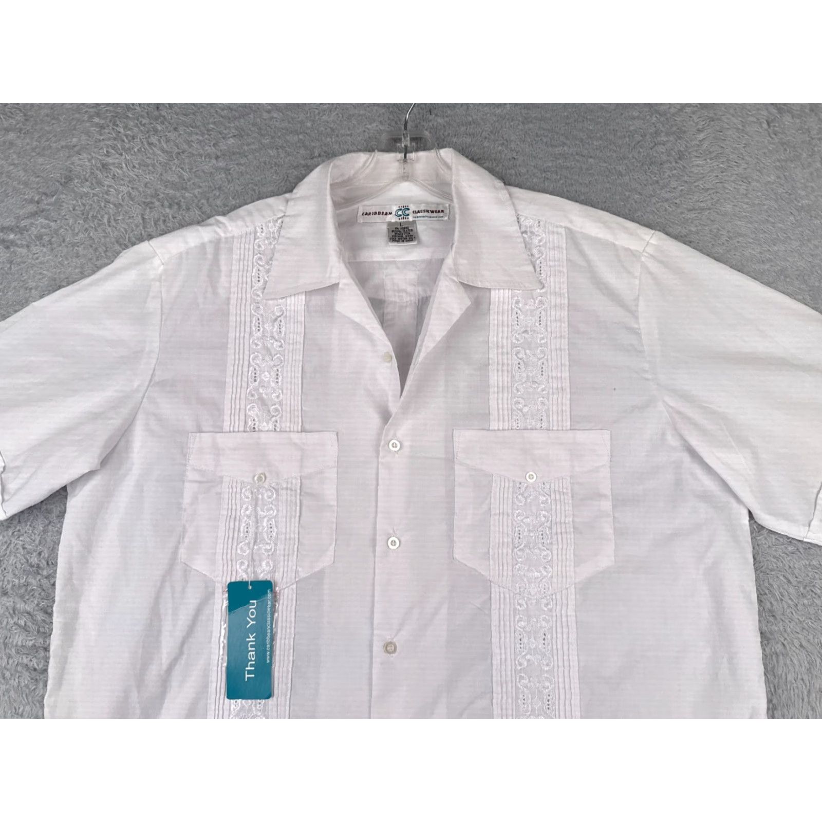Vintage Caribbean Classicwear Shirt Adult Large White Poly 4 Pocket NEW READ Caribbean Classicwear Shirt Adult Large White Poly 4 Pocket NEW READ Size US L / EU 52-54 / 3 - 5 Thumbnail