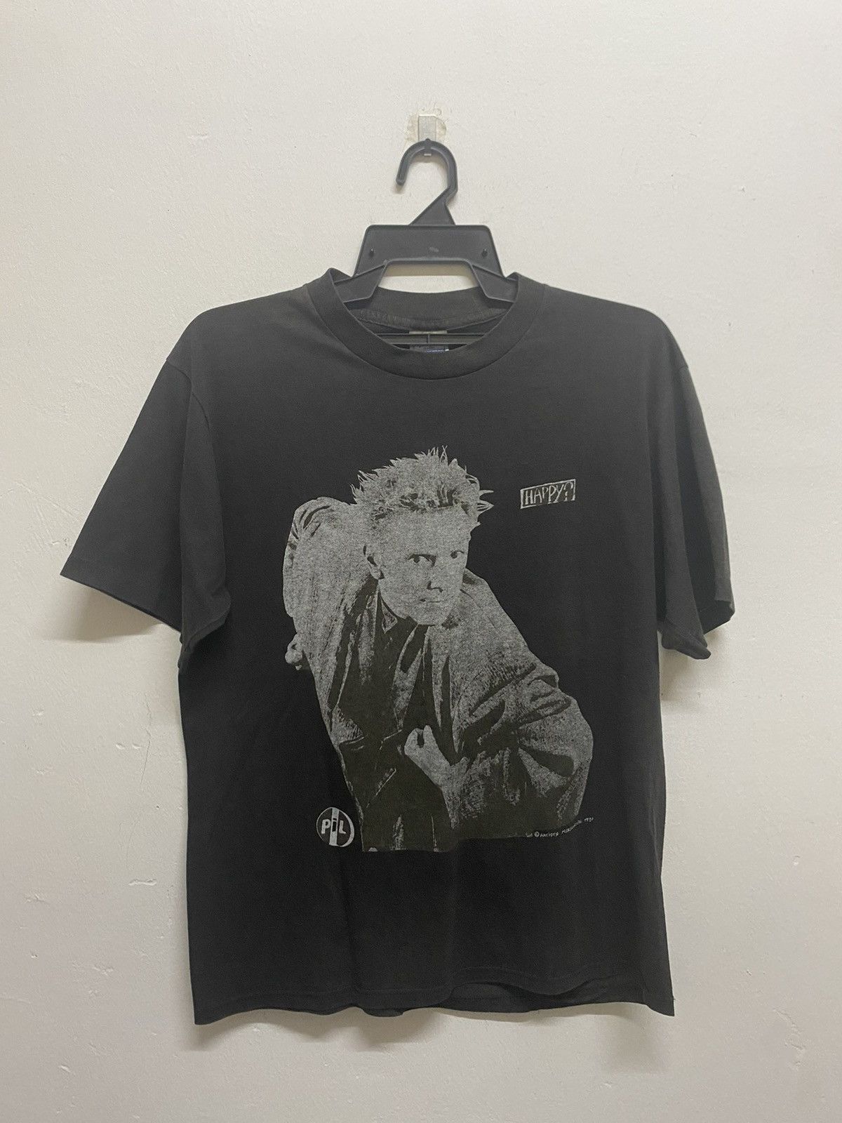 Vintage 80’s Public Image Ltd Happy John Lydon Tour Tee