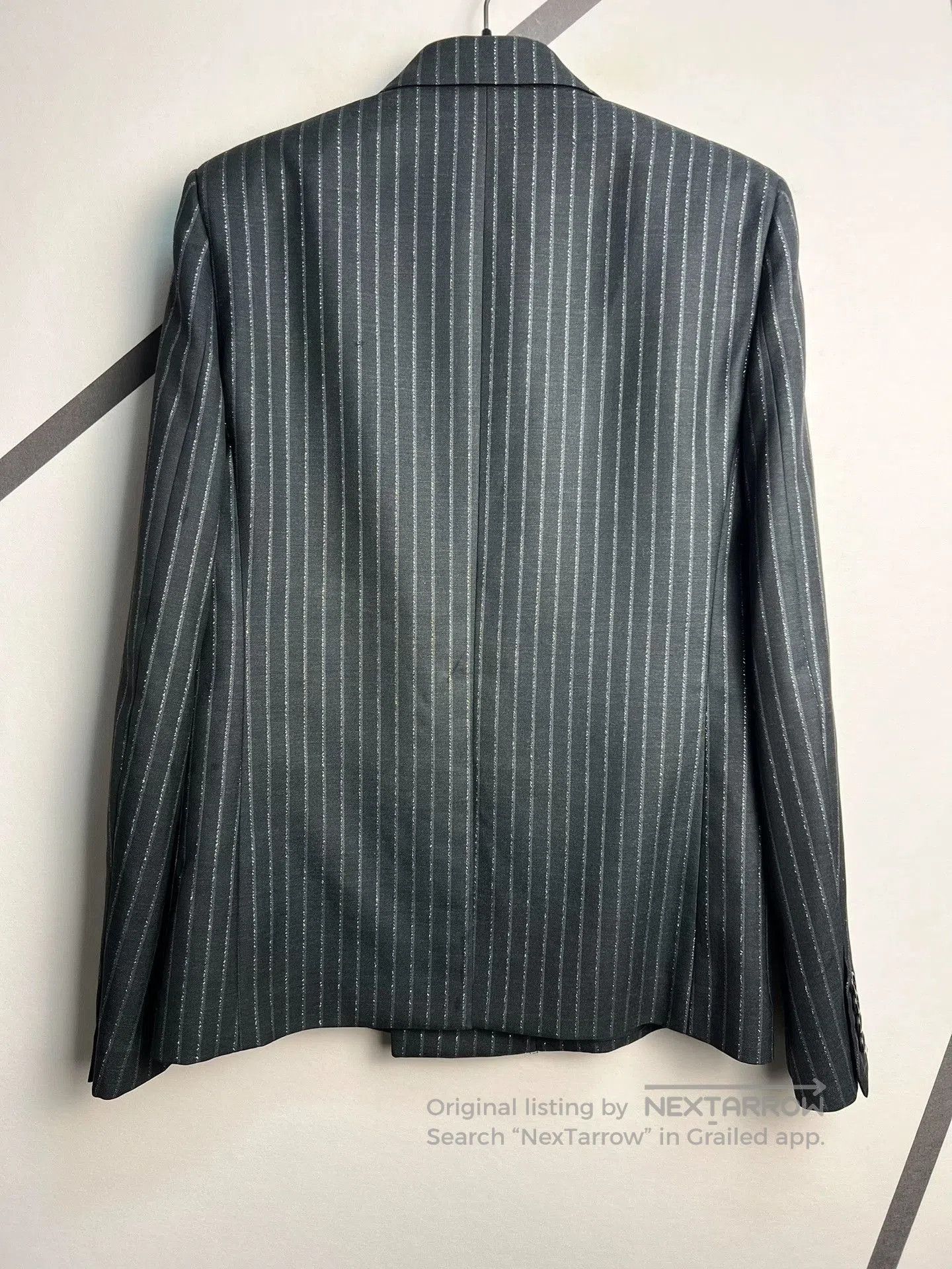 Saint Laurent Paris Saint Laurent Double-Breasted Pinstripe Blazer. Size US M / EU 48-50 / 2 - 2 Thumbnail