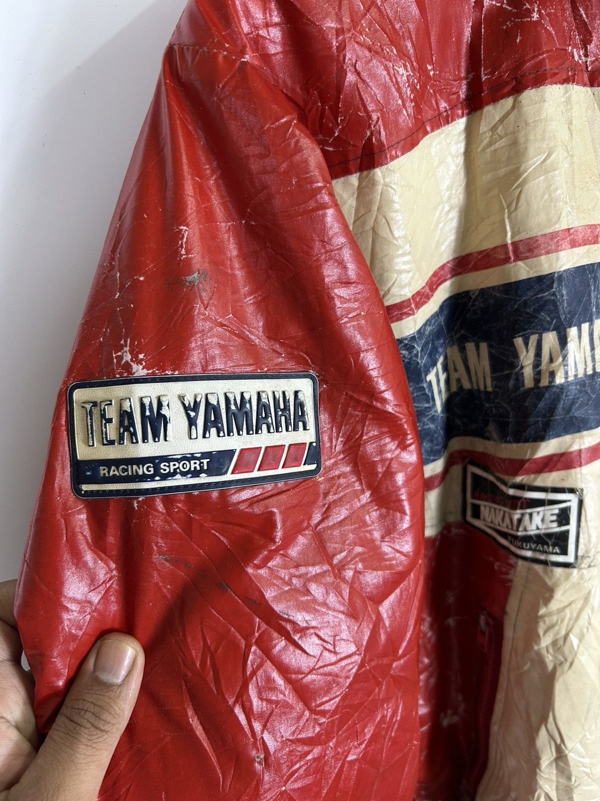 Vintage × Yamaha ⚡️Vintage Team Yamaha Motorsport Distressed Bomber Jacket Size US M / EU 48-50 / 2 - 14 Thumbnail