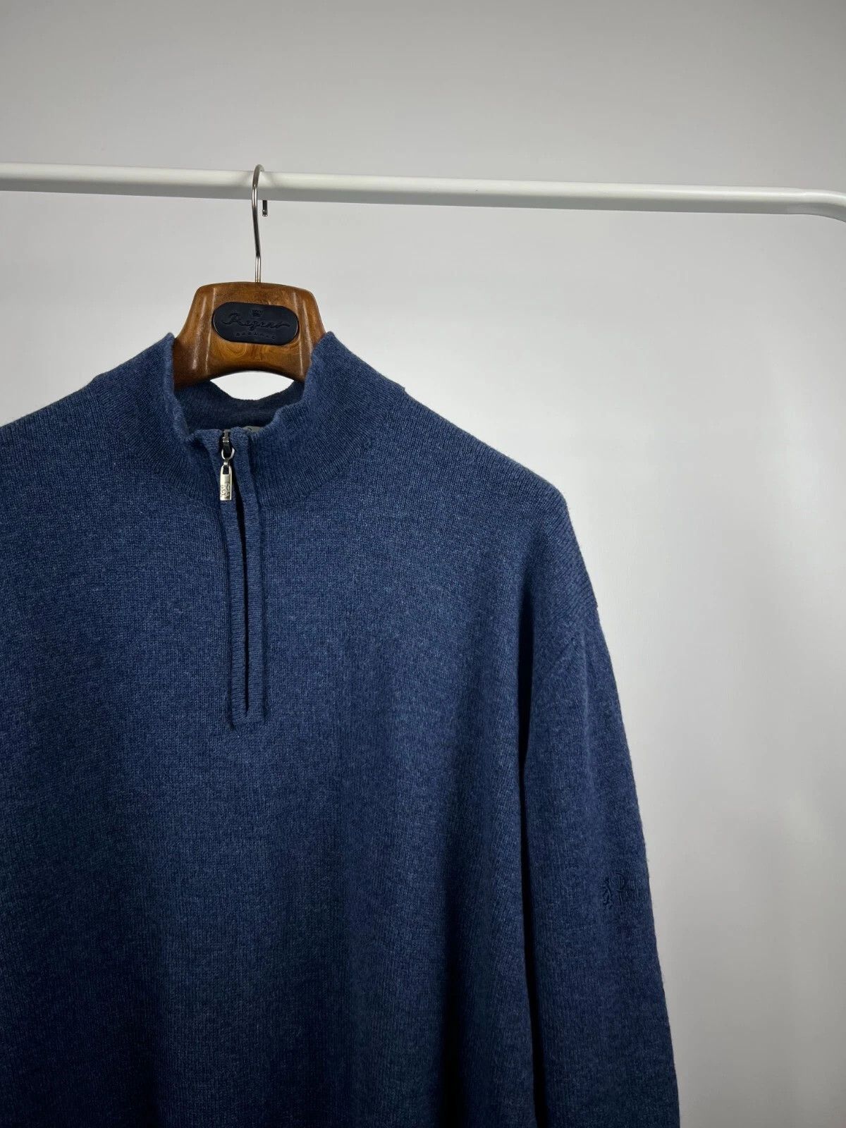 Pringle Of Scotland Pringle Of Scotland Golf Men's Navy Blue 1/4 Zip Sweater XXL Size US XXL / EU 58 / 5 - 4 Thumbnail