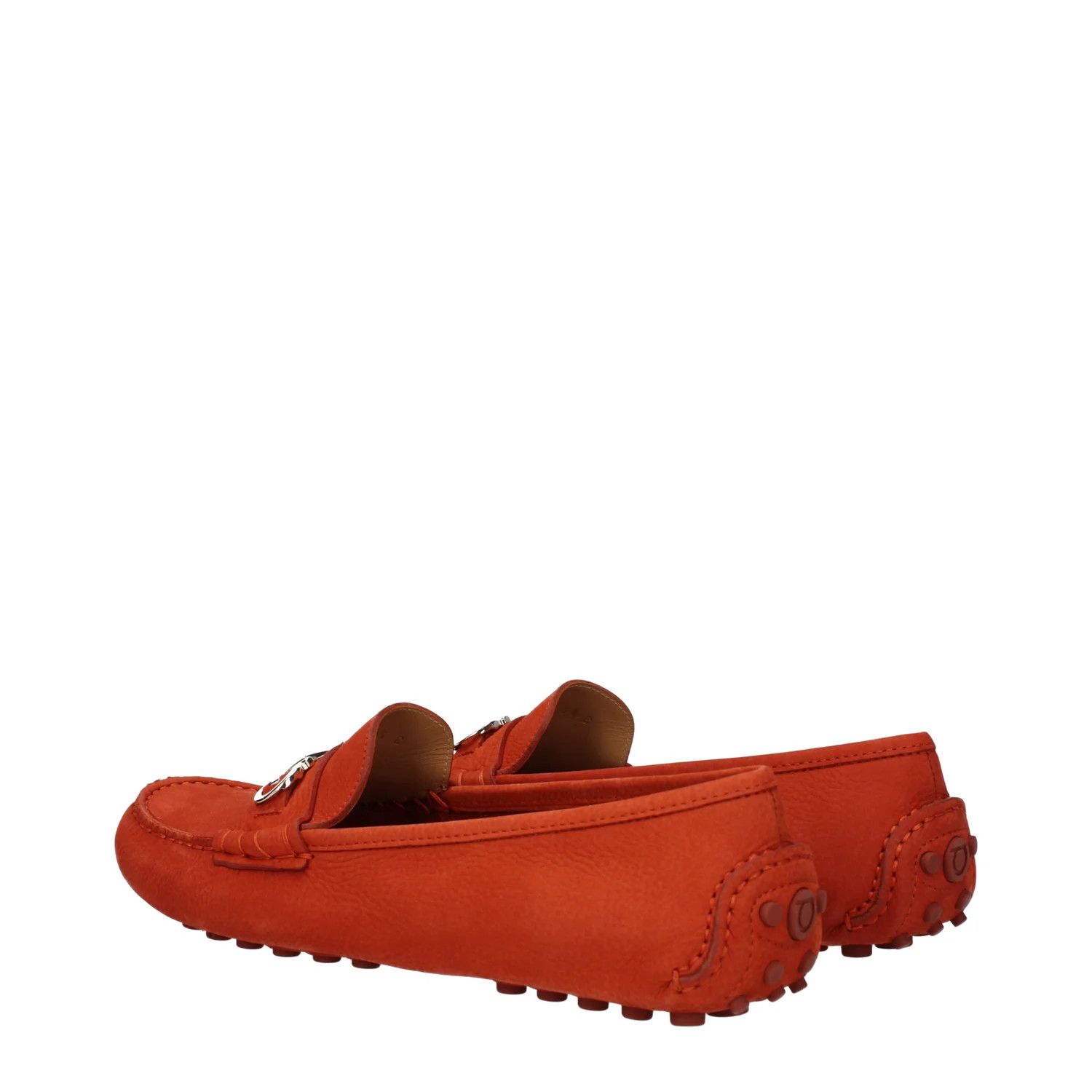 Salvatore Ferragamo ob1o1e1224 Suede Loafers in Orange Size US 10.5 / IT 40.5 - 4 Thumbnail