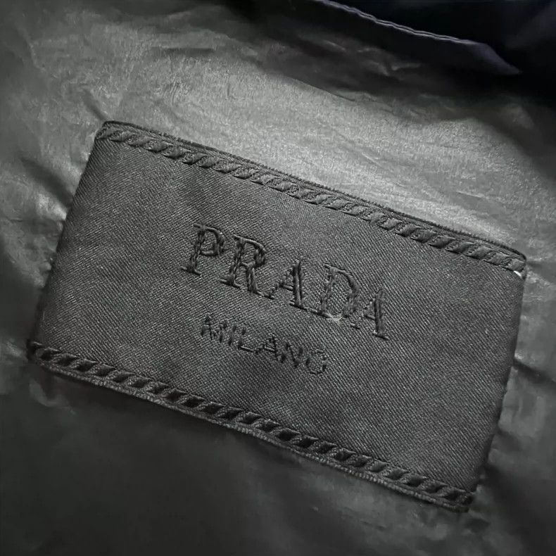 Prada Prada Dark blue triangle logo down jacket 2502-Nextarrow Size US M / EU 48-50 / 2 - 4 Thumbnail