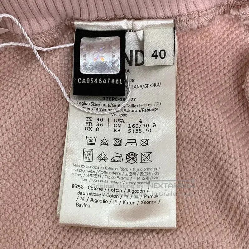 Fendi Fendi Pink Cotton Casual Pants for Women . Size 23" - 6 Thumbnail