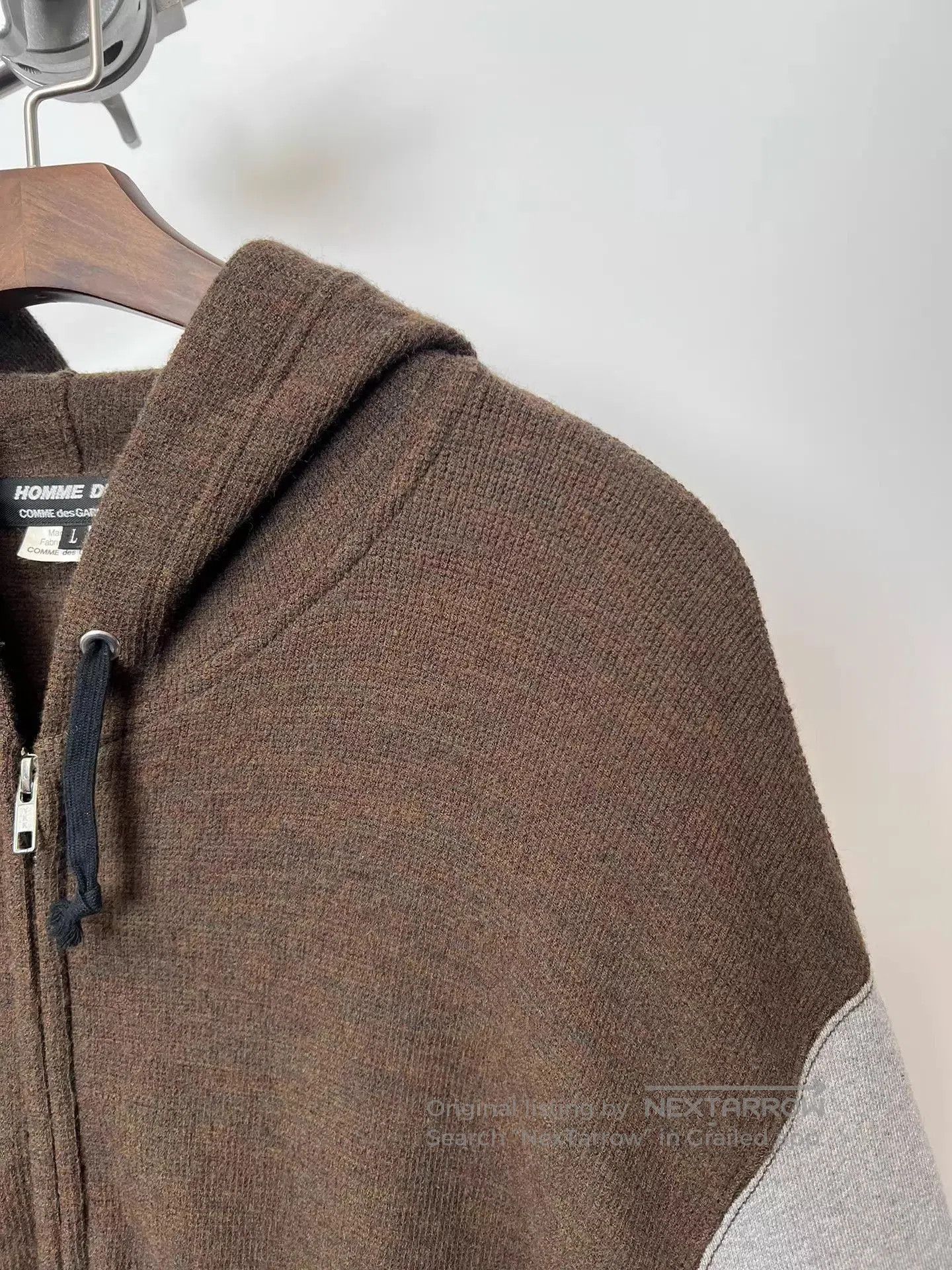 Comme des Garcons Multi-Color Zip-Up Hoodie with Contrast Sleeves. Size US L / EU 52-54 / 3 - 8 Thumbnail