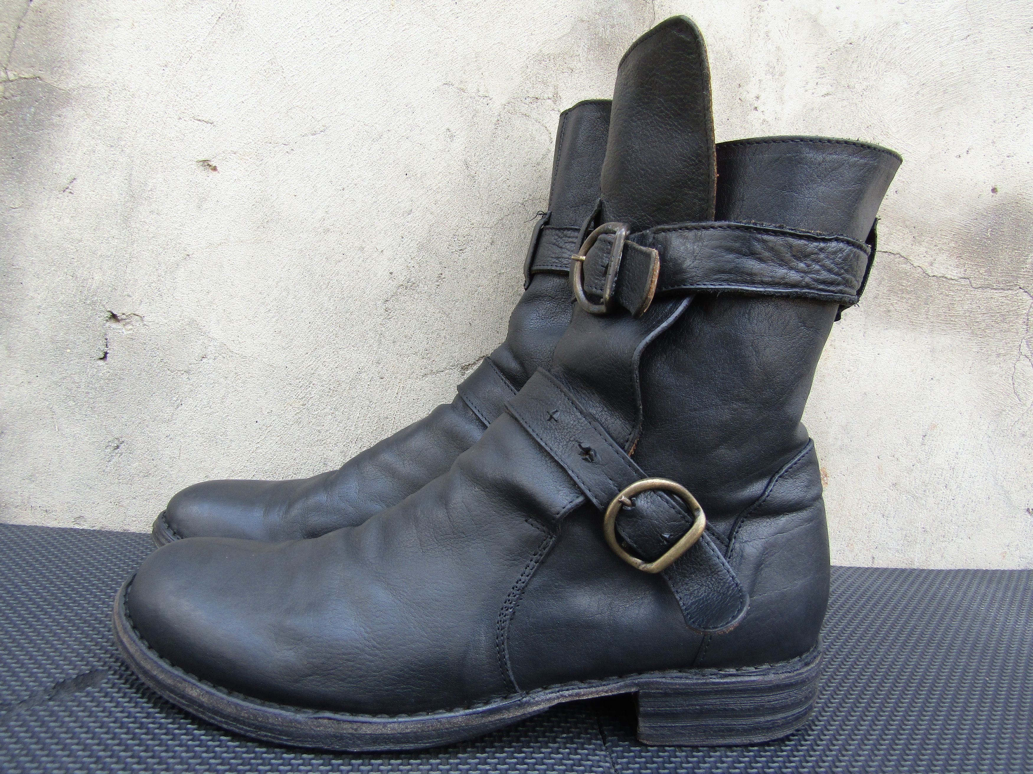 Fiorentini + Baker Fiorentini+Baker ETERNITY Leather Moto 2 Strap w Buckle Size US 11 / IT 41 - 5 Thumbnail
